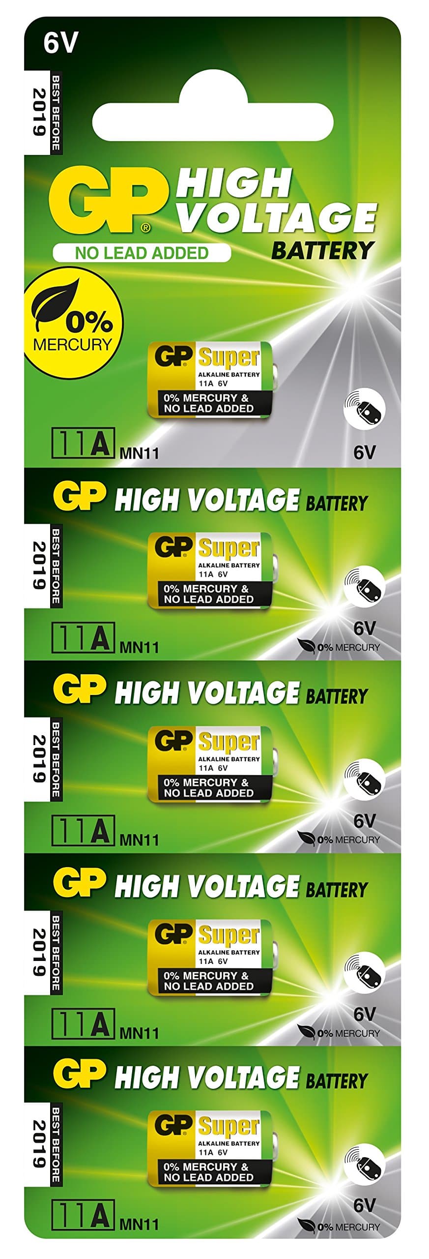 GP HIGH VOLTAGE ALKALINE BATTERY 11A, Super Alkaline
