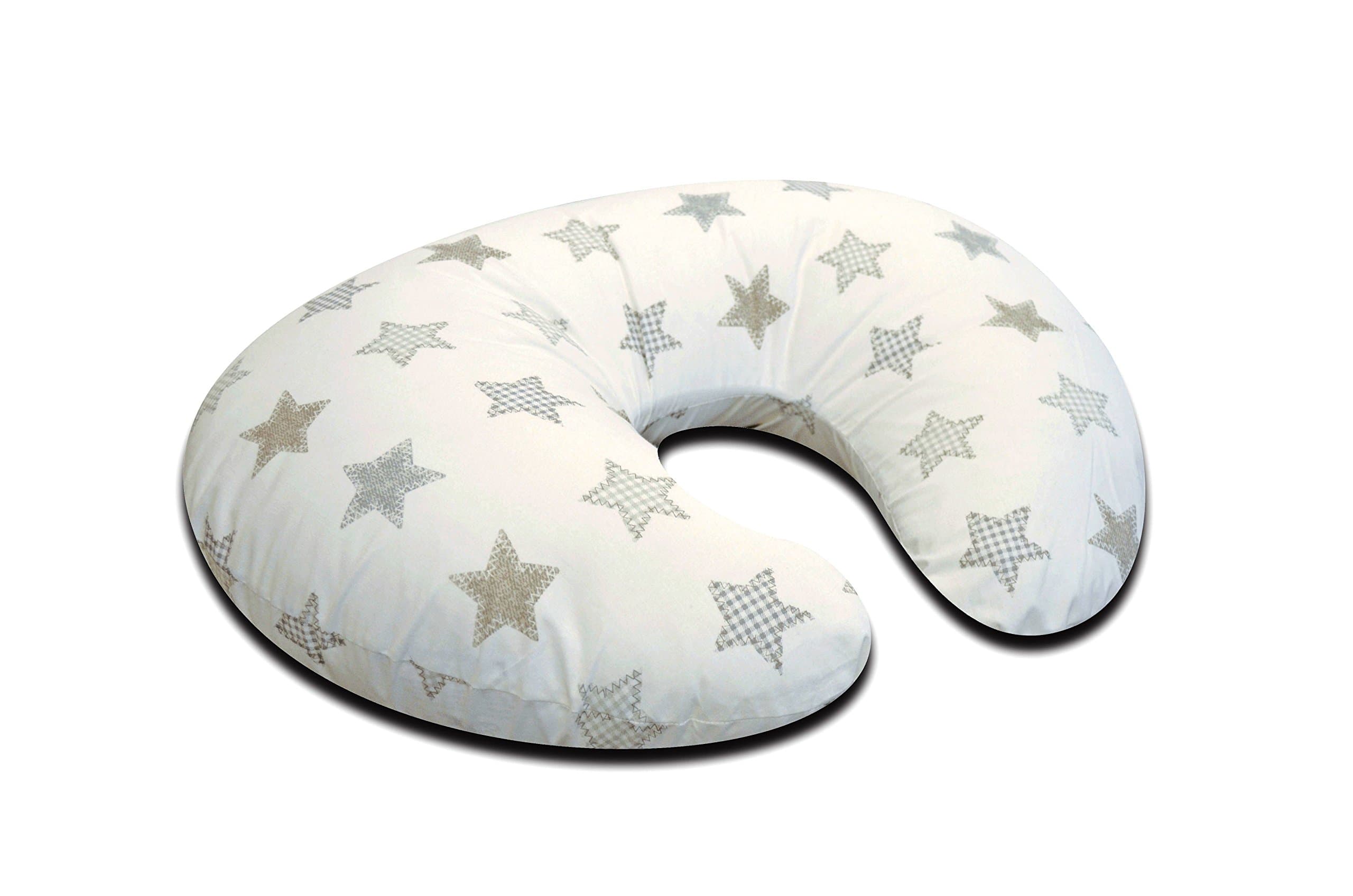 Cuddles Collection Grey Stars Nursing Pillow