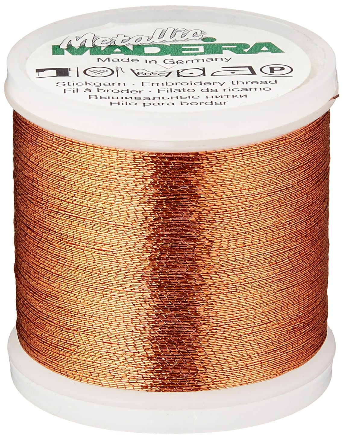 9842-05 Metallic Nylon/Polyester Embroidery Thread, 40wt/220 yd, Copper