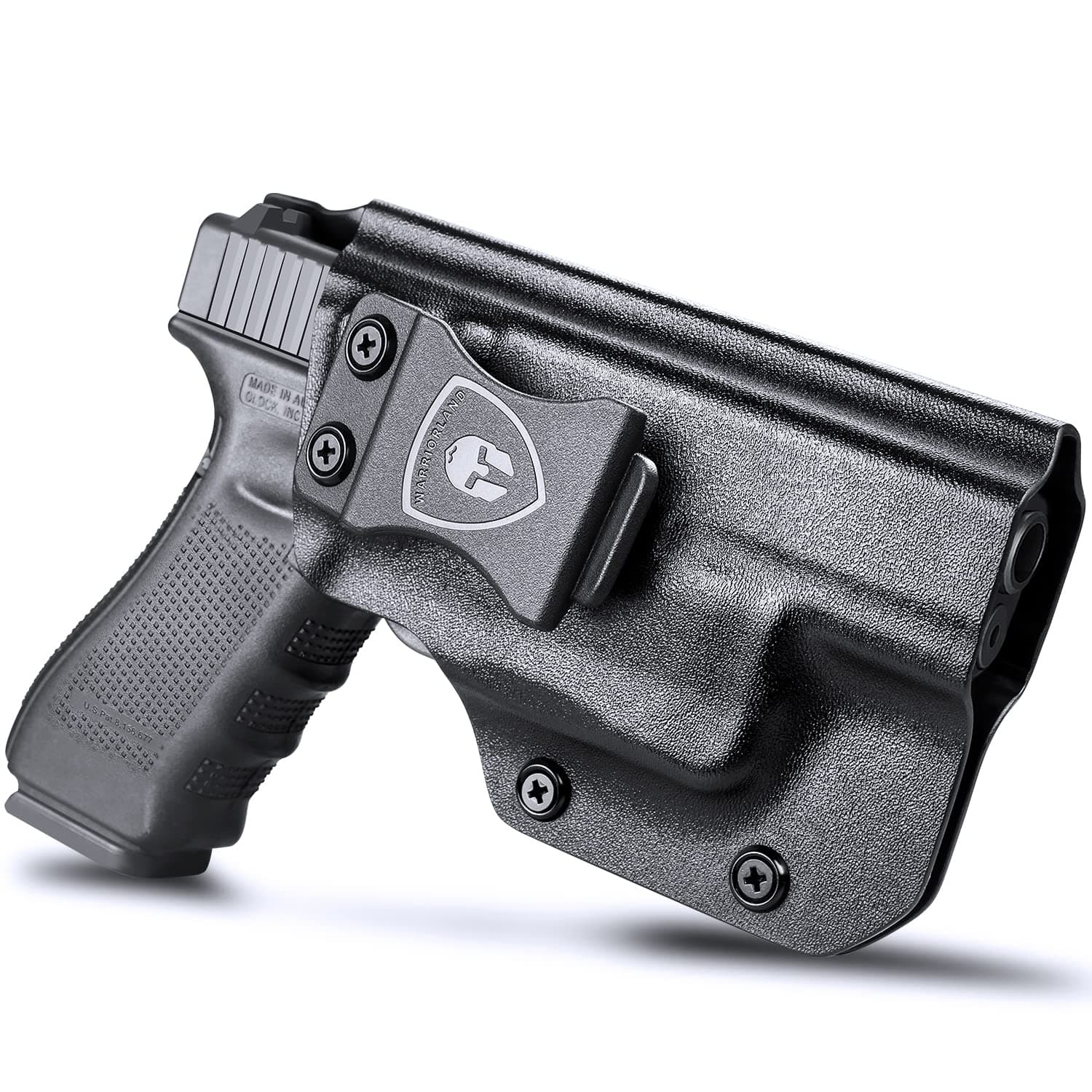 WARRIORLAND IWB Kydex Holster Compatible with Glock 17/19 Gen 3-5 & G23/32 Gen 3-4 & 19X/44/45 with TLR-6 /TLR-6 HL G, Inside Waistband Concealed Carry Holster, Adj. Cant & Retention