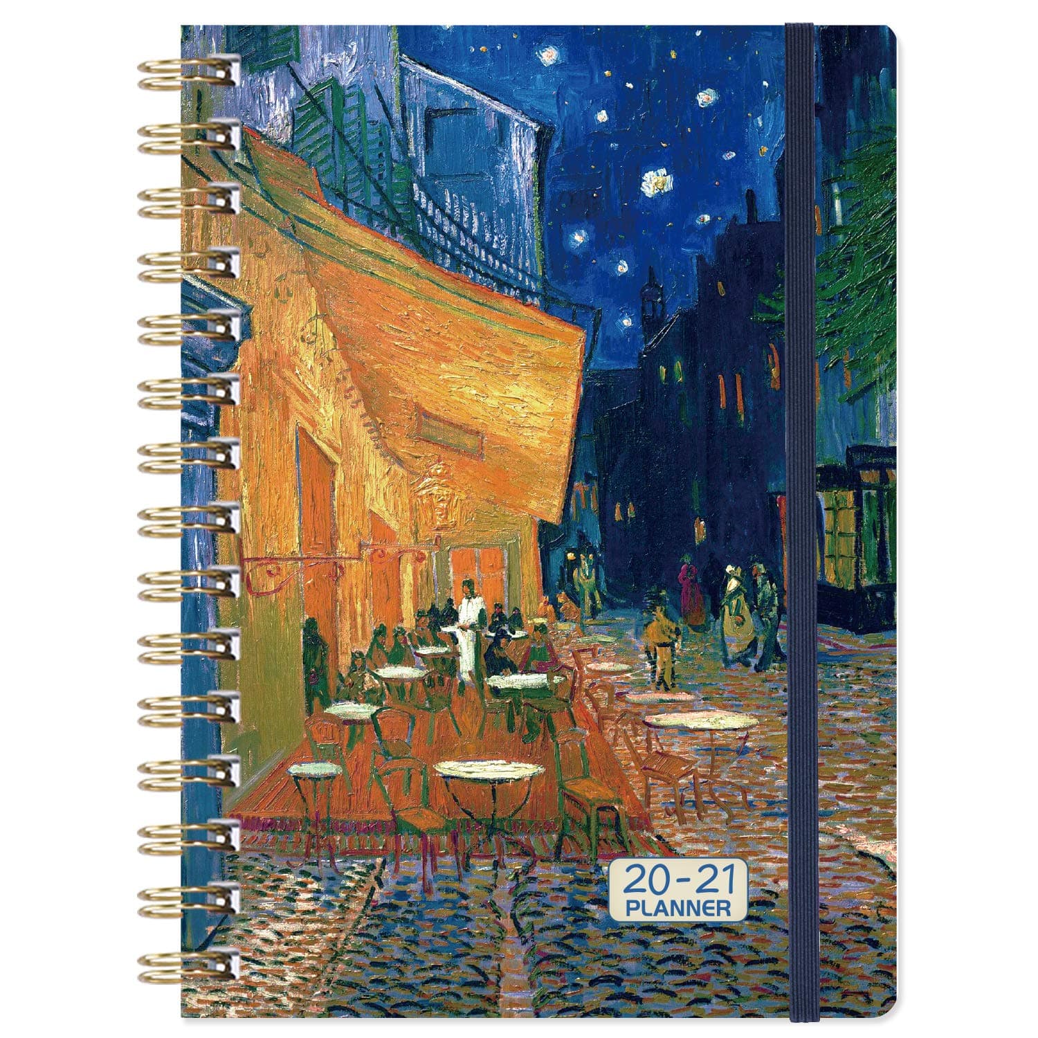 2020 2021 Diary A5 Week to View, Diary 2020 2021 with Inner Pocket + Thick Paper, Twin-Wire Binding