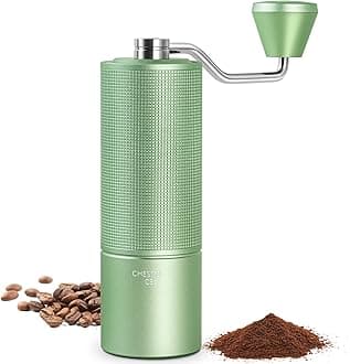 TIMEMOREChestnut C3S Manual Coffee Grinder, Hand Coffee Grinder with Adjustable Grind Setting, Stainless Steel S2C Conical Burr Coffee Grinder, for Espresso to French Press - Green (TM035)