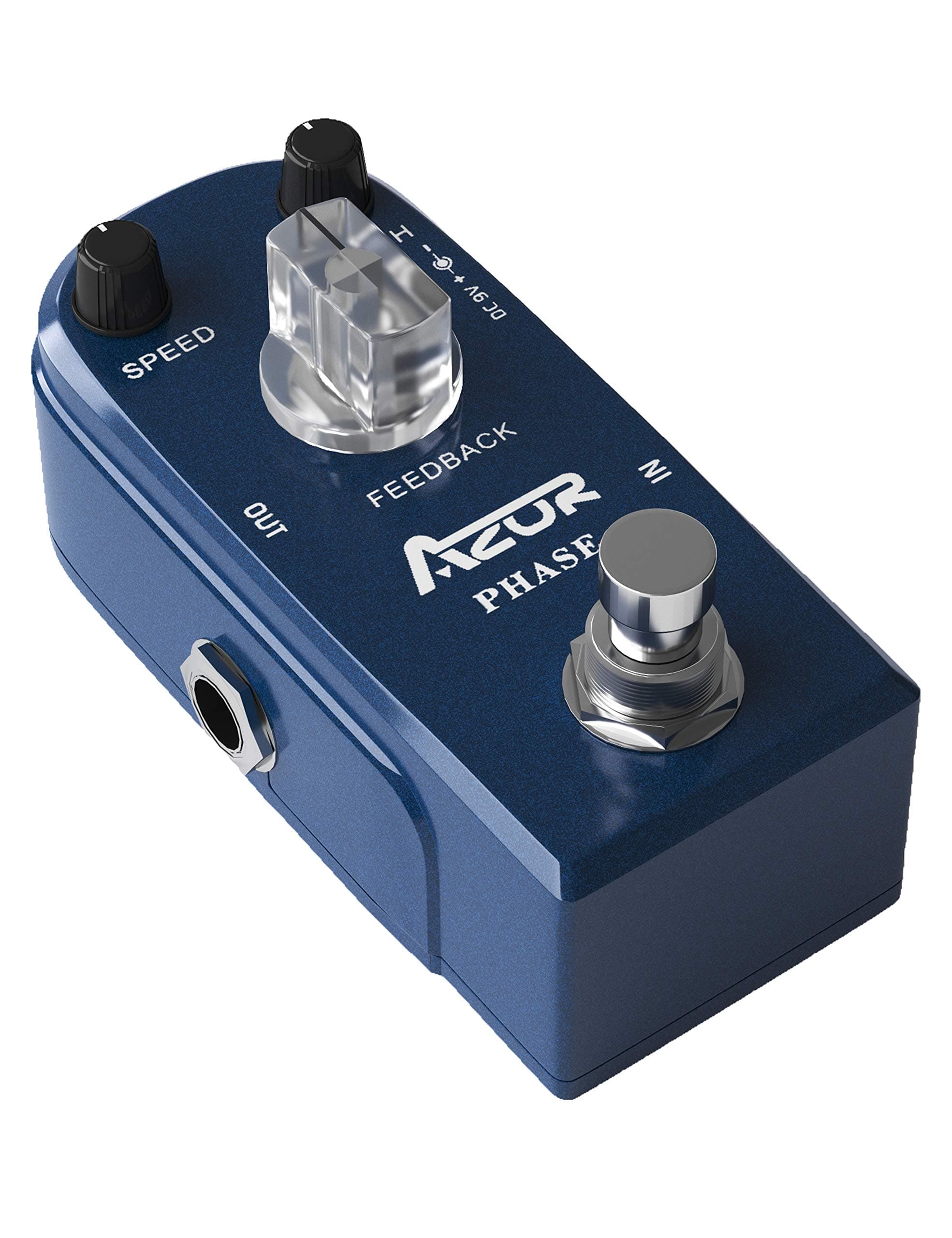 AZOR Phase Pedal Mini Analog Effect Pedal for Electric Guitar & Bass True Bypass, Pure Signal Processing Compact & Portable Design Stage & Studio Use