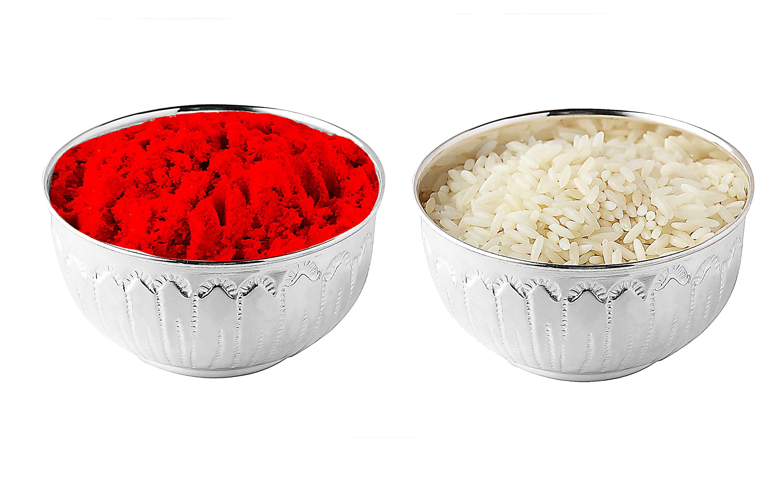 925 Sterling Silver 20 GMS (10 x 2 pcs) Small Plates Dish/Katori/Wati (2 Pcs) for Diwali Puja Dhanteras Mandir