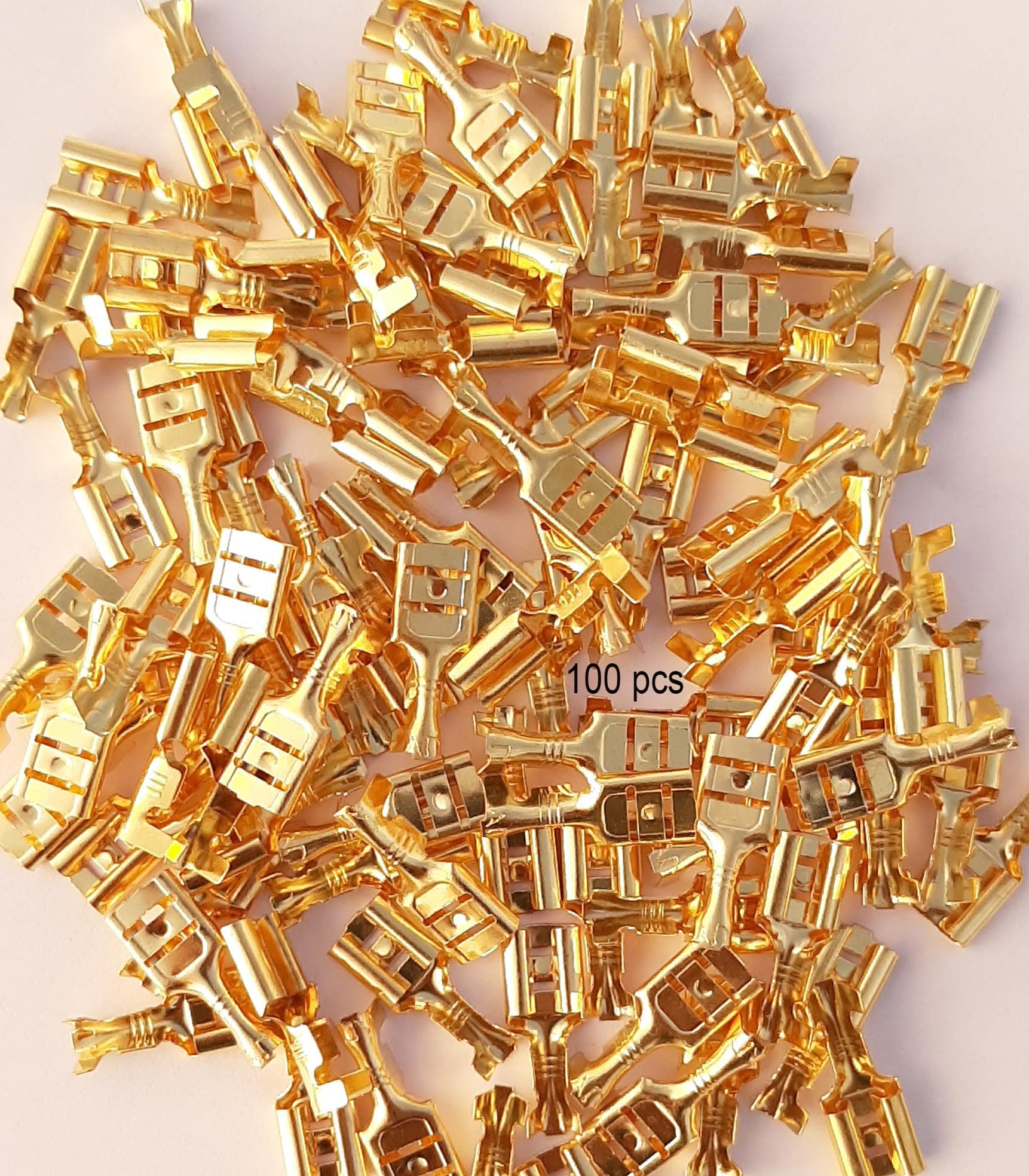 Aqualex, Pokar RO, 6 mm Electrical Wire Cable Thimble Lugs Crimp Terminal for PCB, Automobiles, Bike, Speaker,RO Water Purifier, Appliances, AC Wire Connector (Thimble 100)