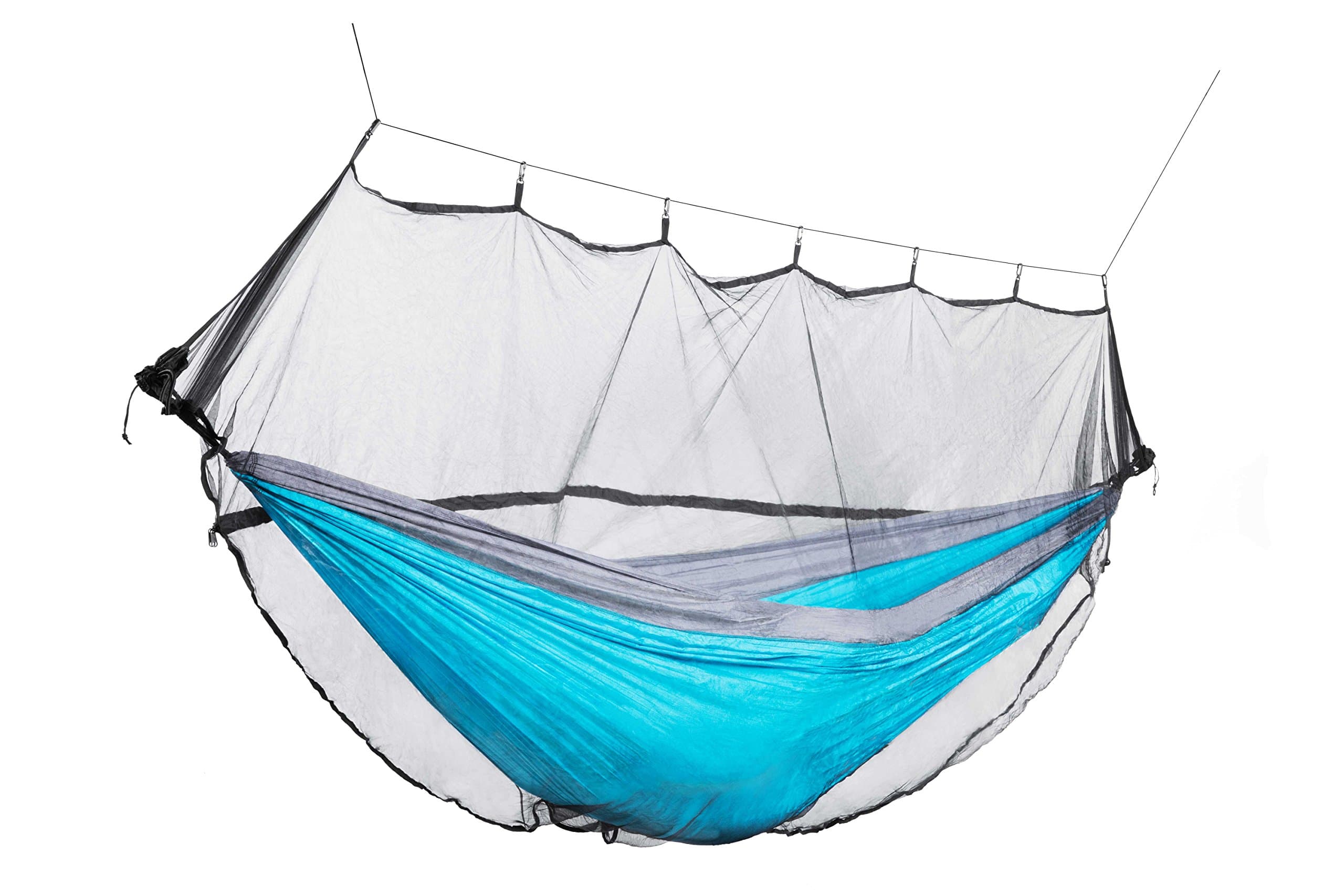 Camping Hammock Mosquito Bug Net: Lightweight Breathable Mesh Netting - Insect Repellent Tent with Strong Paracord Straps and Compression Stuff Sack