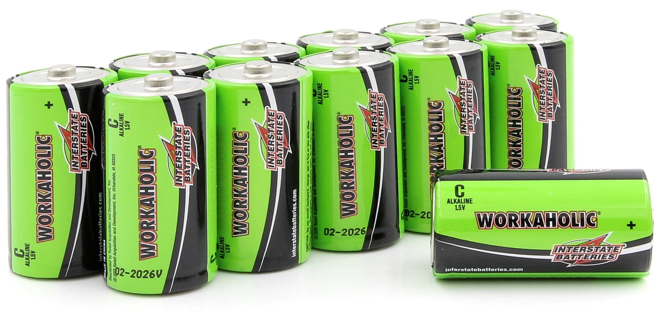 Interstate Batteries C Batteries Alkaline 12 Pack - Workaholic (DRY0080)