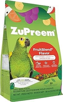 Fruitblend Flavor Pellets Bird Food For Large Birds, 3.5 Lb Bag Powerful Made In The Usa, Naturally Flavored Amazons, Macaws, Cockatoos 84030, Pound (Pack Of 1)