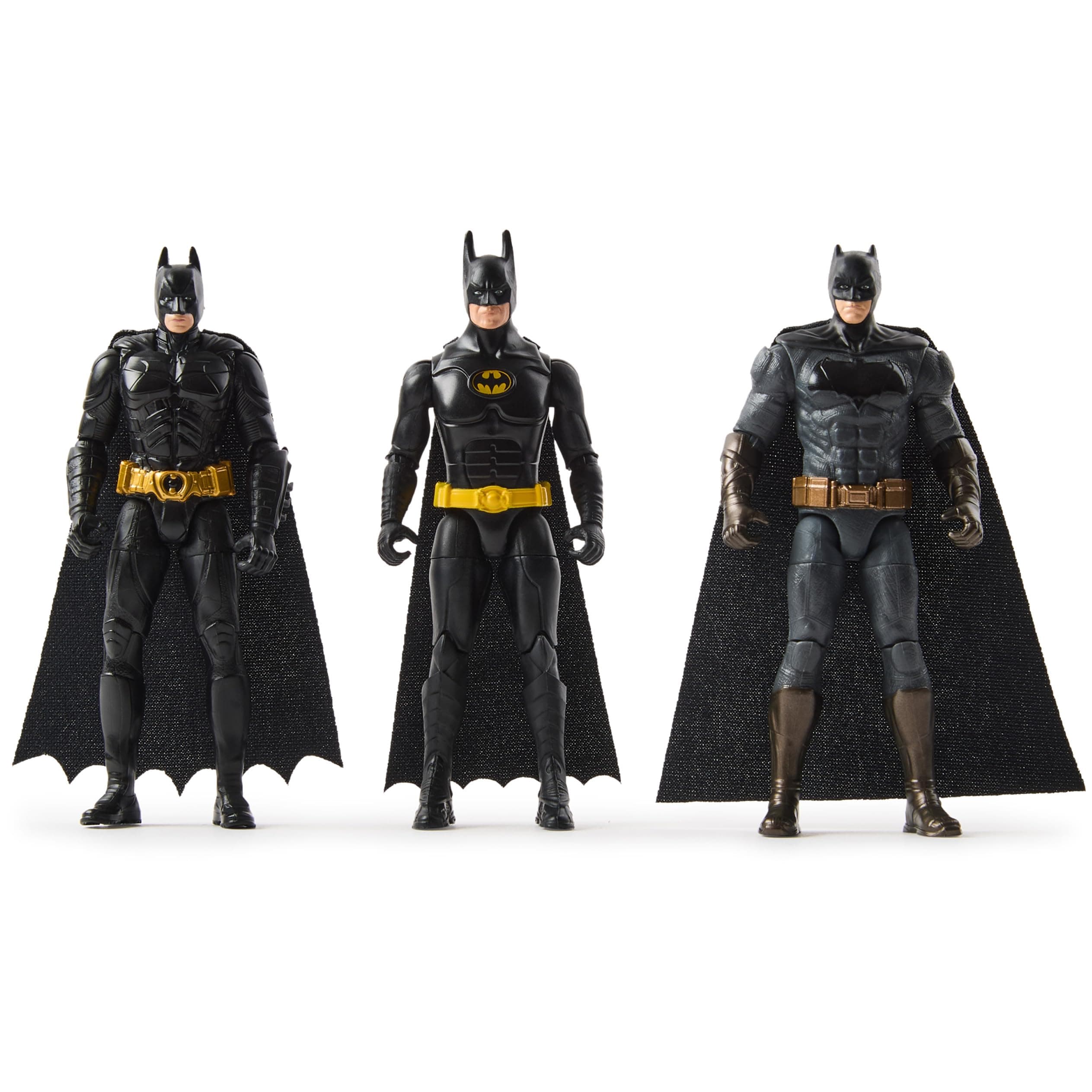 Batman 85th Special Edition Batman Action Figures 3-Pack, 4-inch, 85th Anniversary Collectible Kids Toys for Boys and Girls Ages 3 and Up