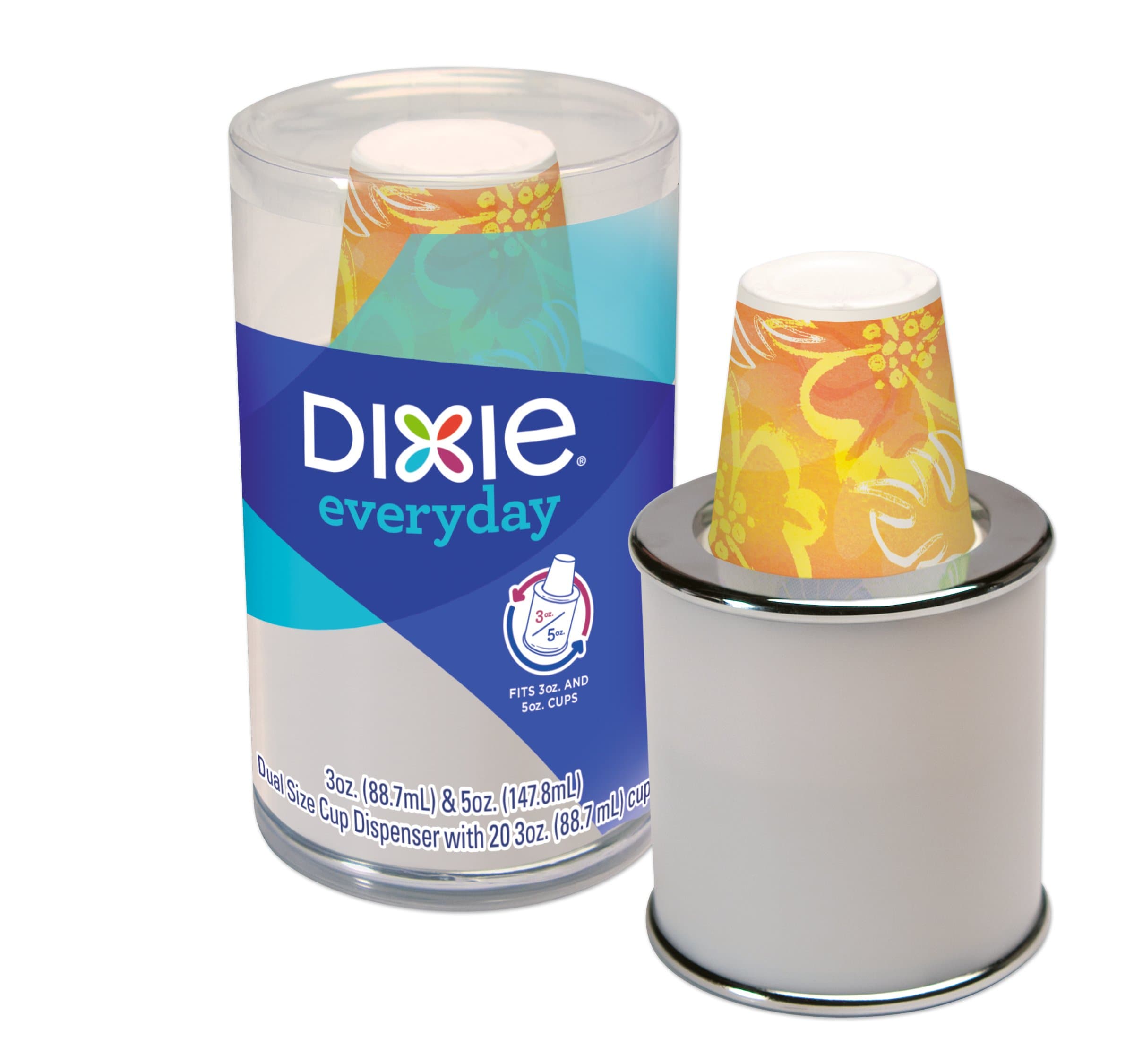 Dixie Disposable Paper Cup Dispenser, For 3 Ounce Or 5 Ounce Bath Cups
