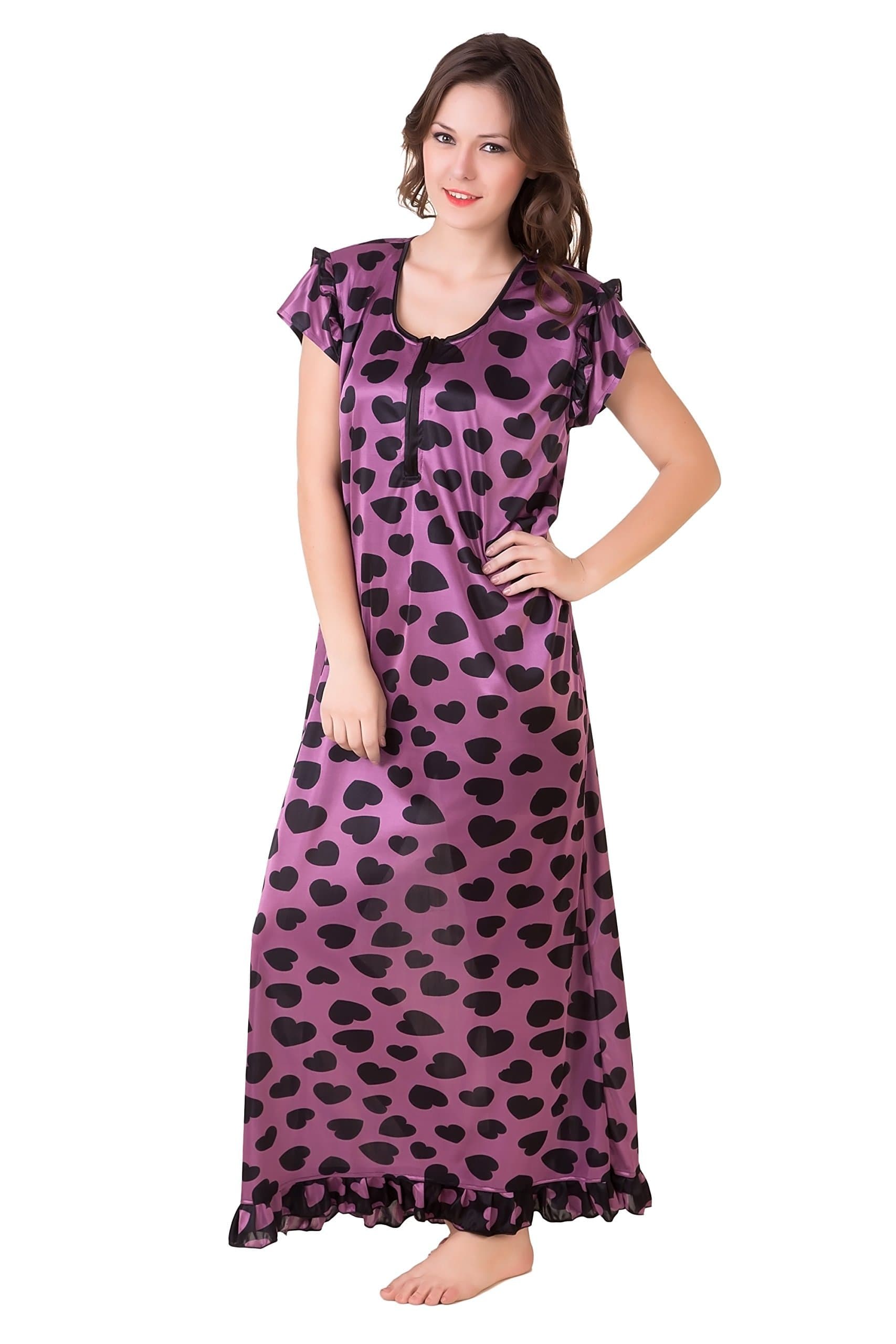 Masha Women's Satin Maxi Nighty