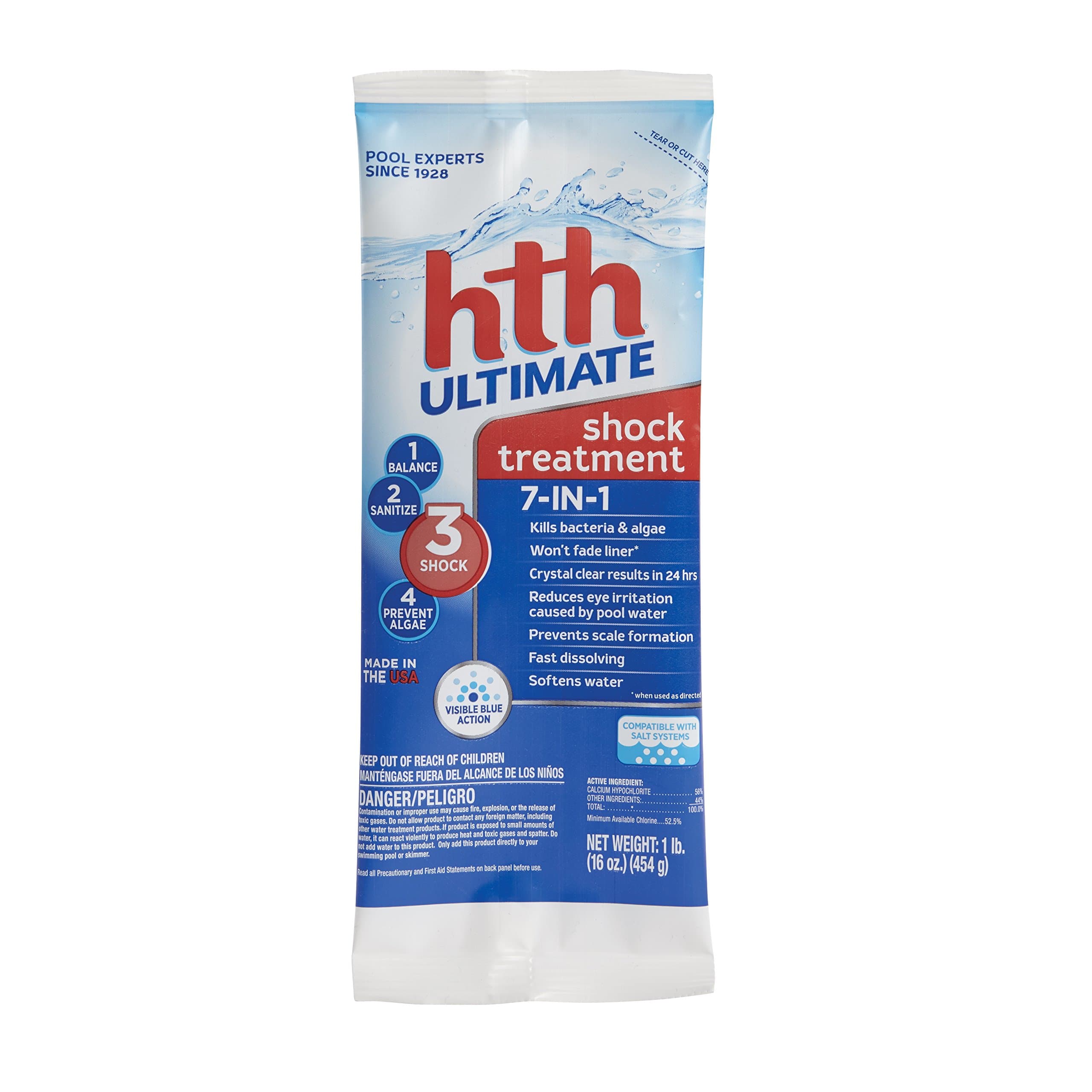 HTH 52012 Ultimate Shock Treatment Swimming Pool Cleaner, Single