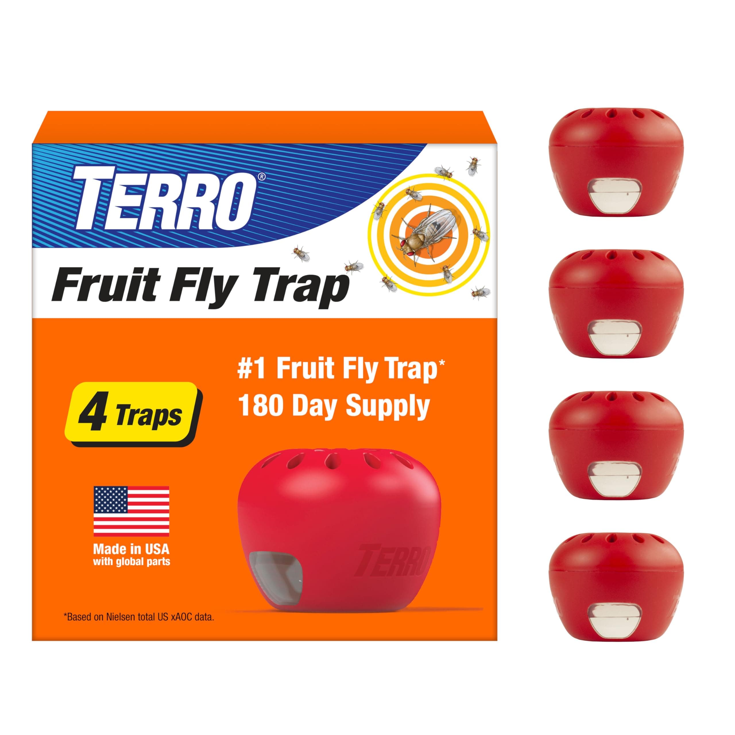 Fruit Fly Trap - 2 Pack (4 Total Traps) T2502-2