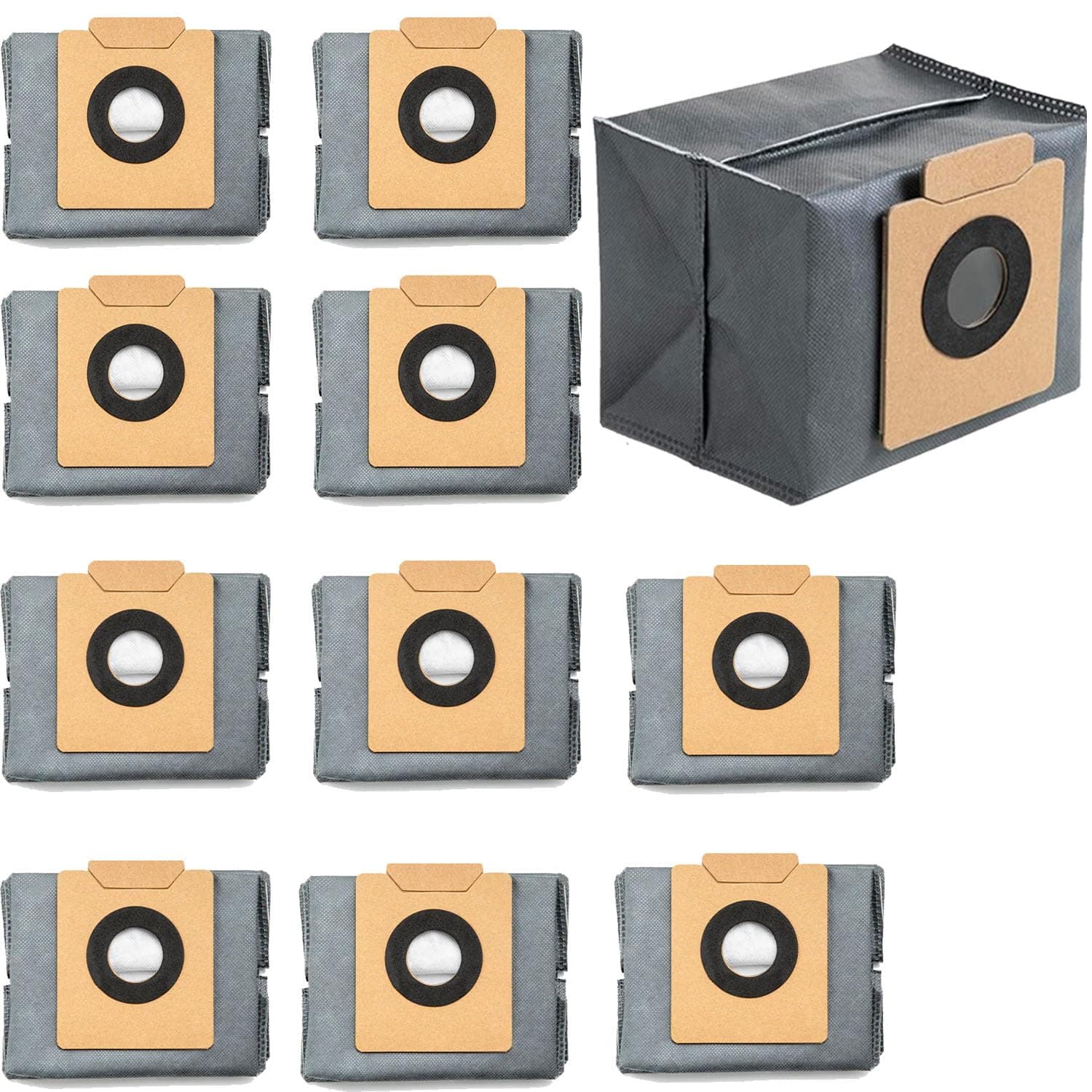 10 Pack Replacement Dust Bag Compatible With Eufy Clean X8 Pro X10 Pro Omni Robot Vacuum Self-Empty Station,4-Layer Replcement Bags Accessory (Set of 10)