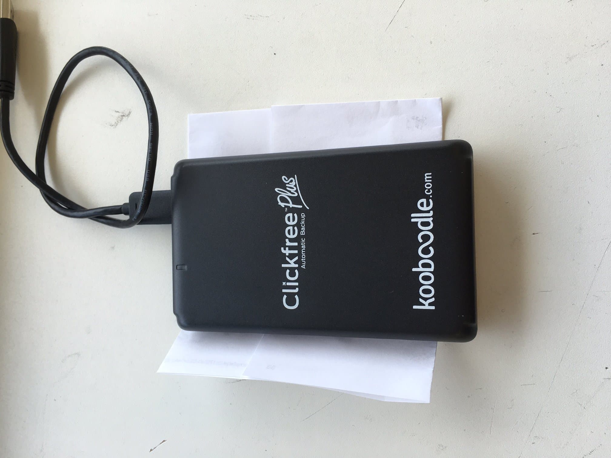 Clickfree C6 Automatic Backup 2 TB USB 3.0 Portable External Hard Drive