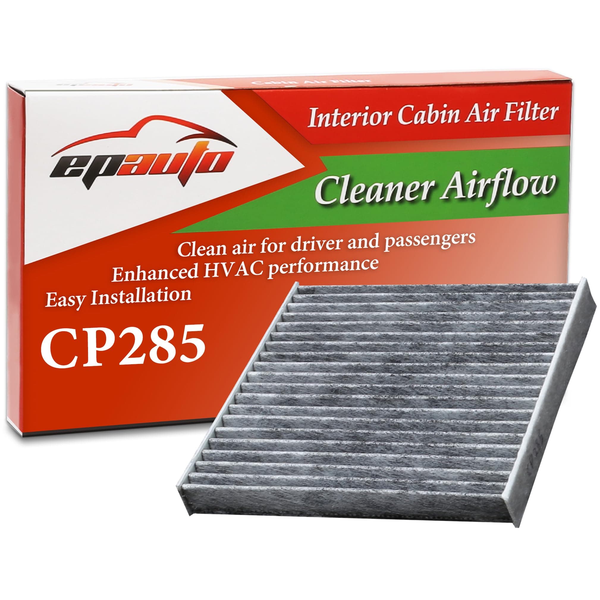 EPAuto CP285 (CF10285) Premium Cabin Air Filter includes Activated Carbon