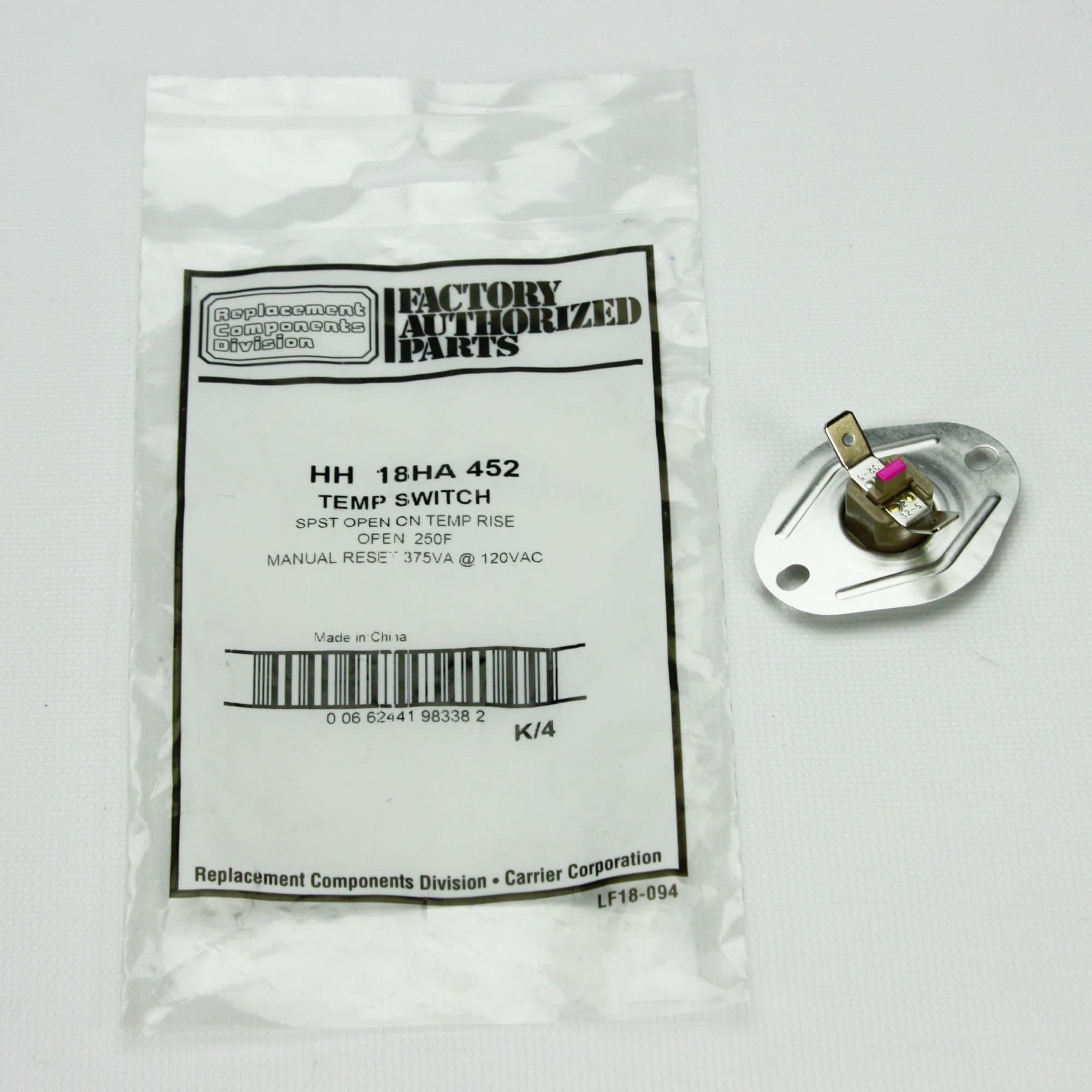 Carrier Bryant Payne HH18HA452 Roll Out Switch