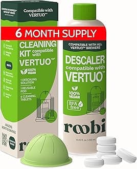 Roobi Descaling & Cleaning Kit compatible with Vertuo