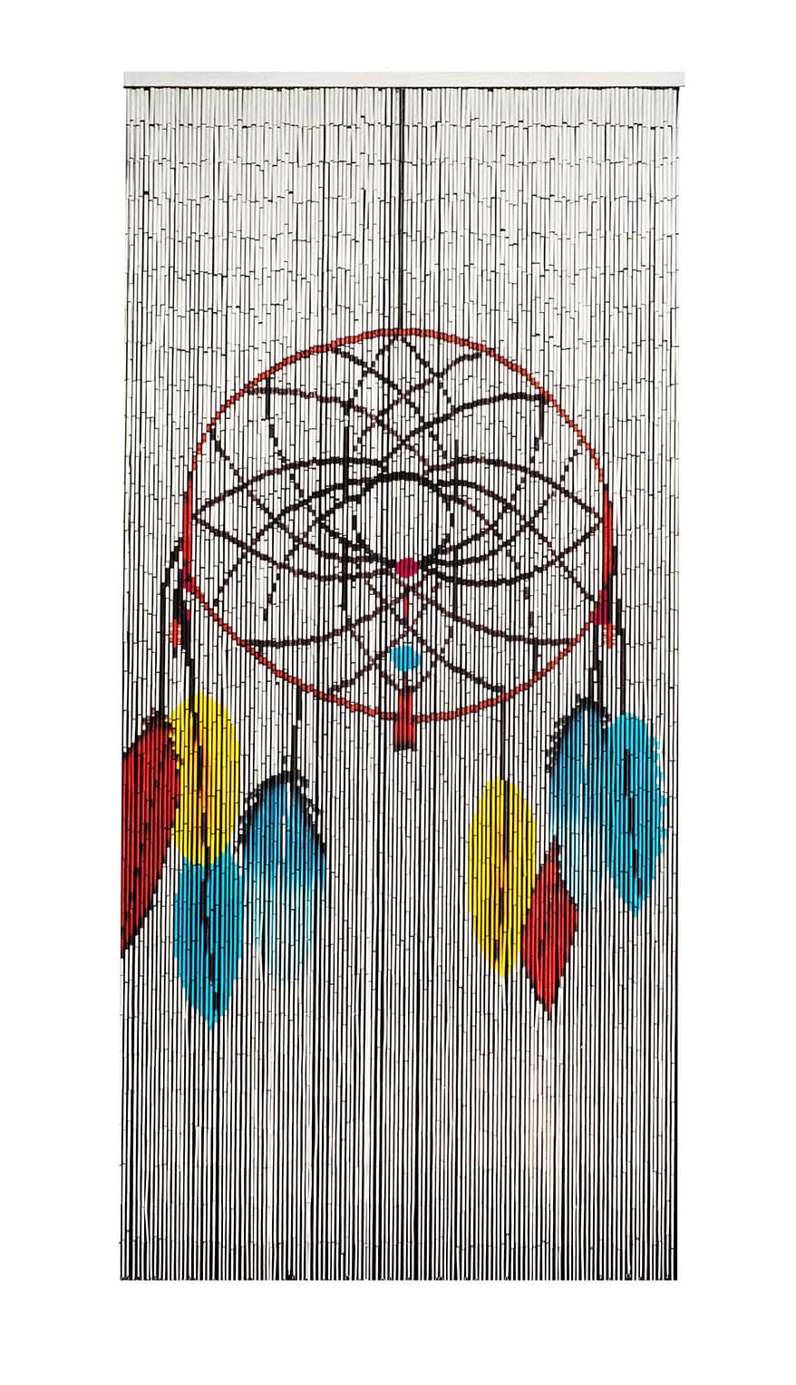 Bamboo Beaded Curtain, Dream Catcher