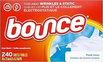 Bounce Fabric Softener Sheets, Fresh Linen Scent, 240 Count