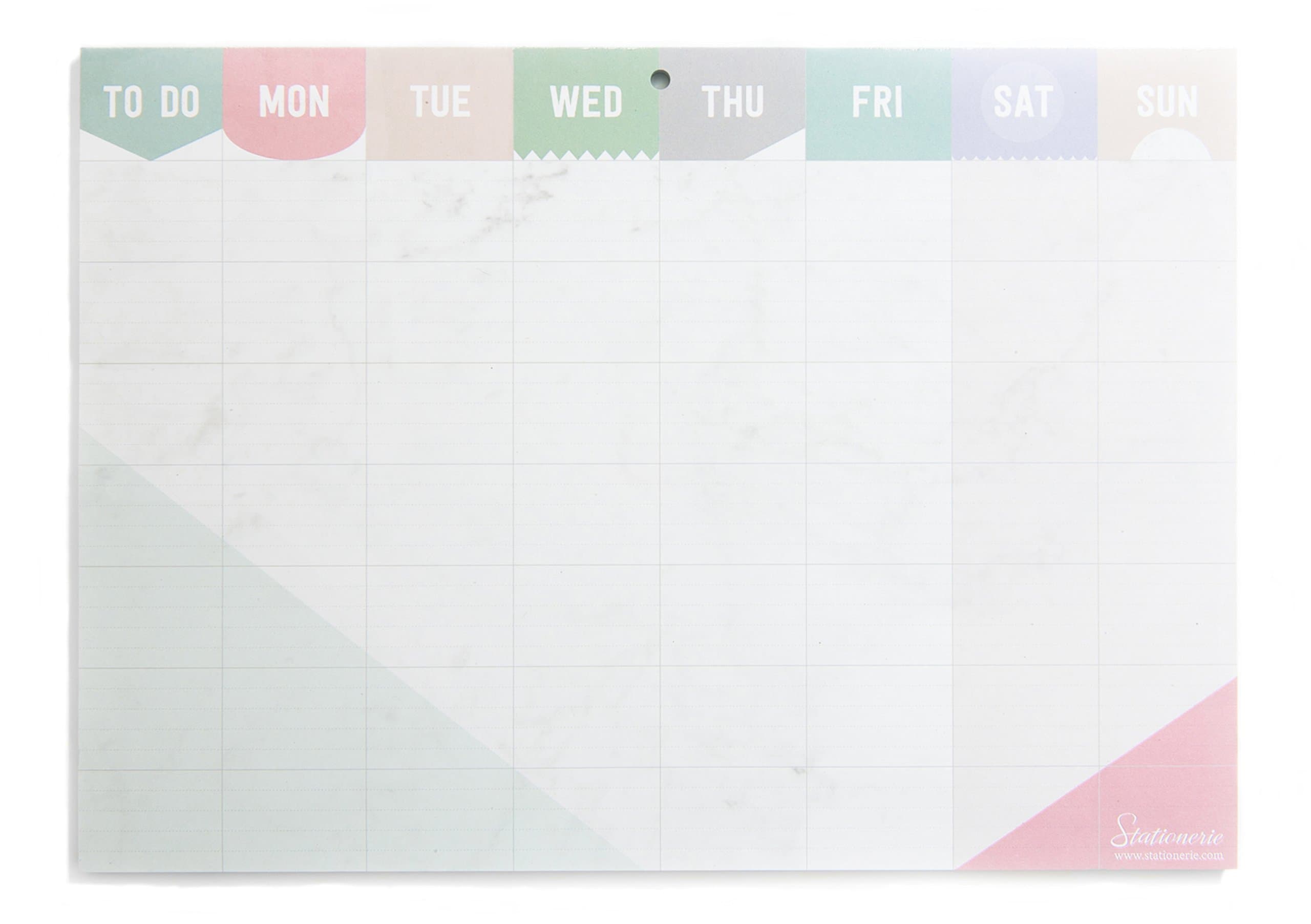 Weekly to Do Planner with 60 Tear Off Sheets