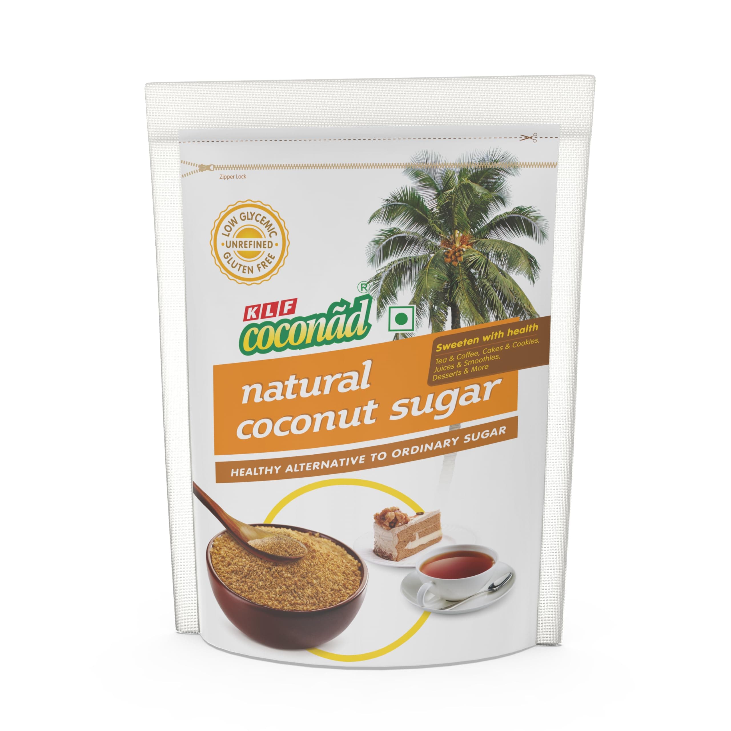 KLF Coconad Natural Coconut Sugar, 250g Pouch