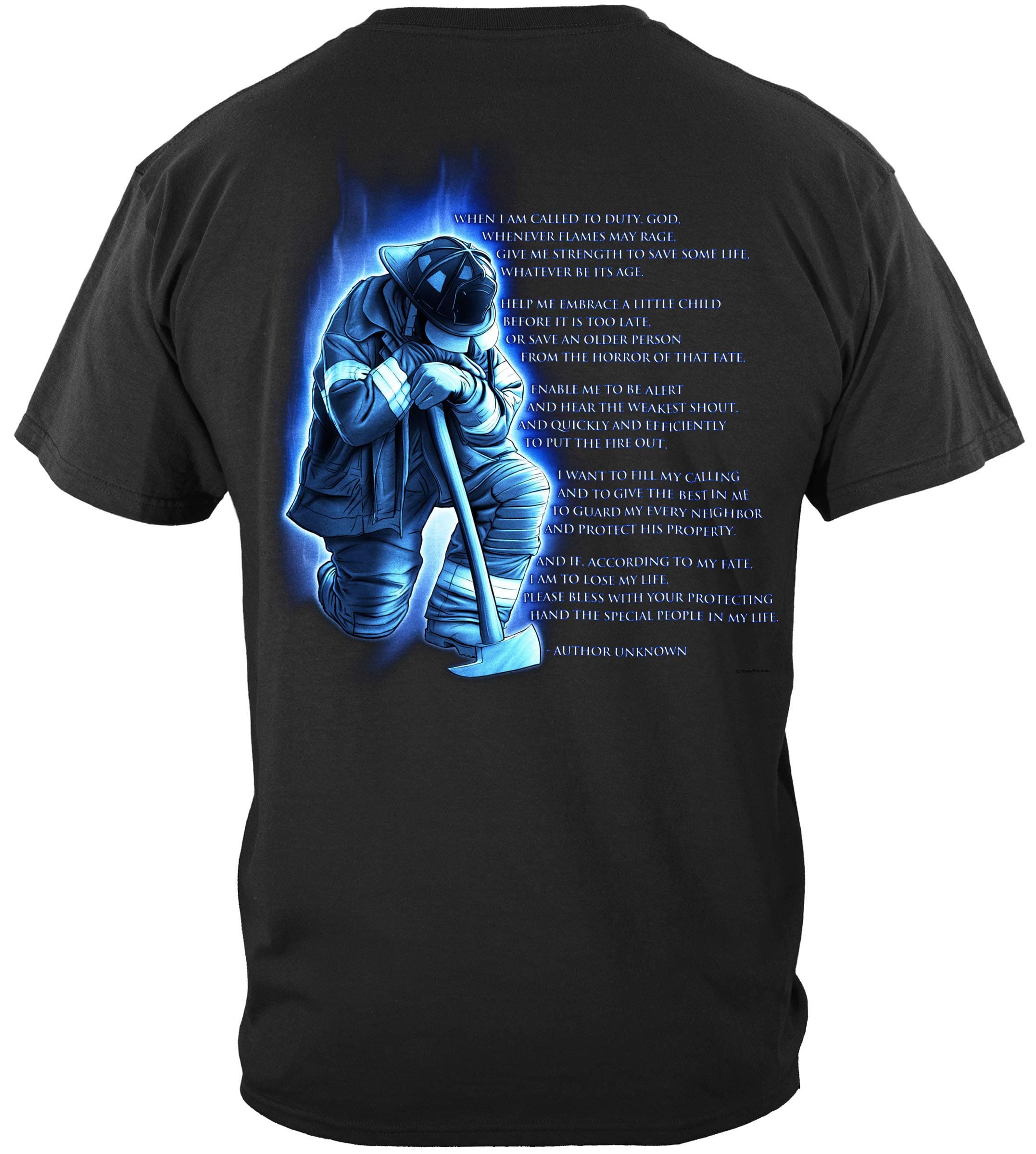 Erazor Bits Firefighter T Shirt - Always Ready Antique Fire Dept Truck Tshirt Gift for Men