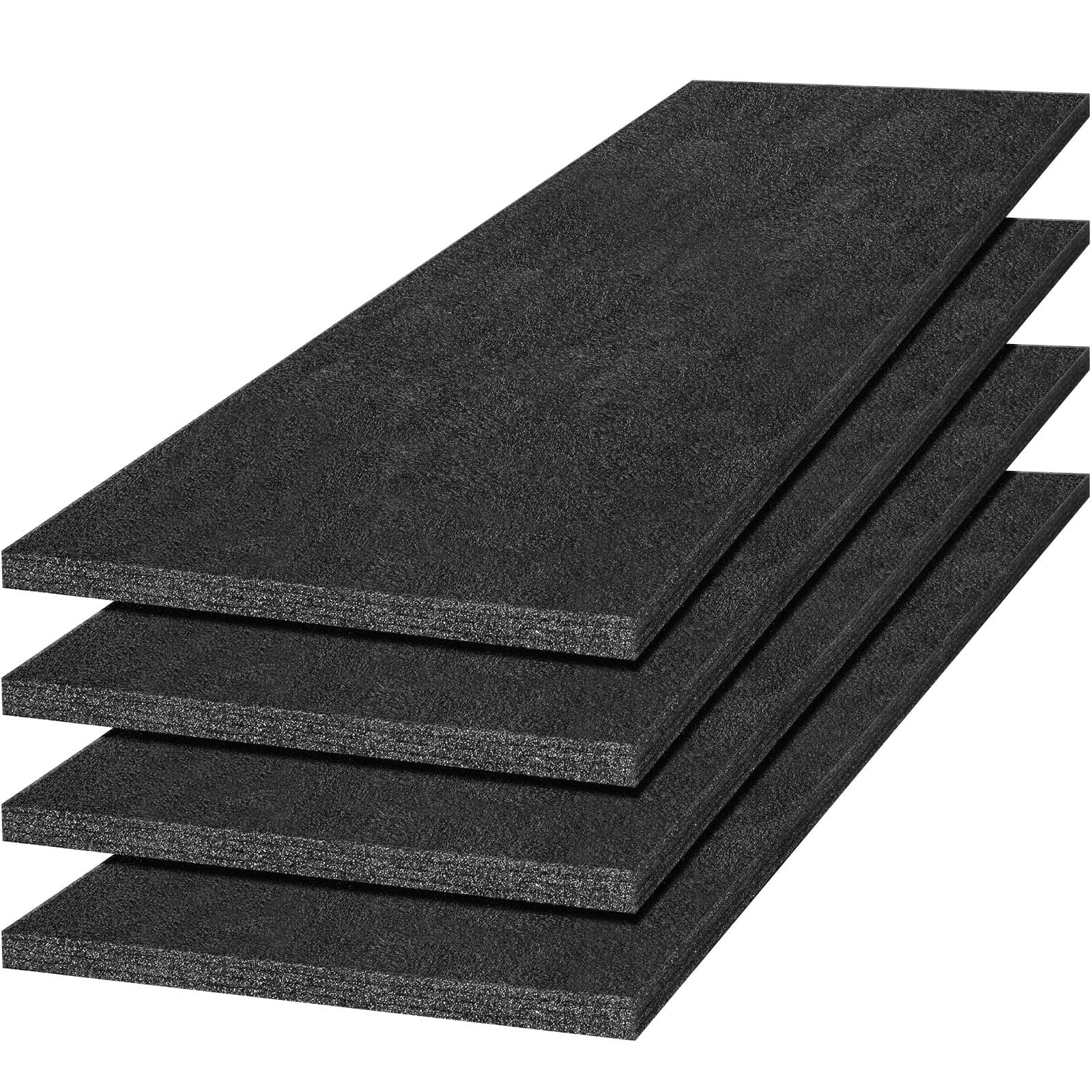 4 Pcs Polyethylene Foam Sheet Apart Insert Pad Cushion Foam Packing Cuttable Craft for Toolbox Case Storage Camera DIY Crafts Projects Organization (54 x 16 x 1 Inch)