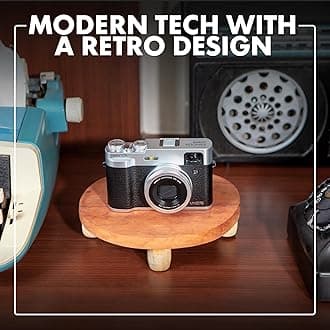 Minolta MND70 Retro 48 MP Autofocus Digital Camera with 5K Ultra HD Video, Rear Selfie Lens & WiFi, Black