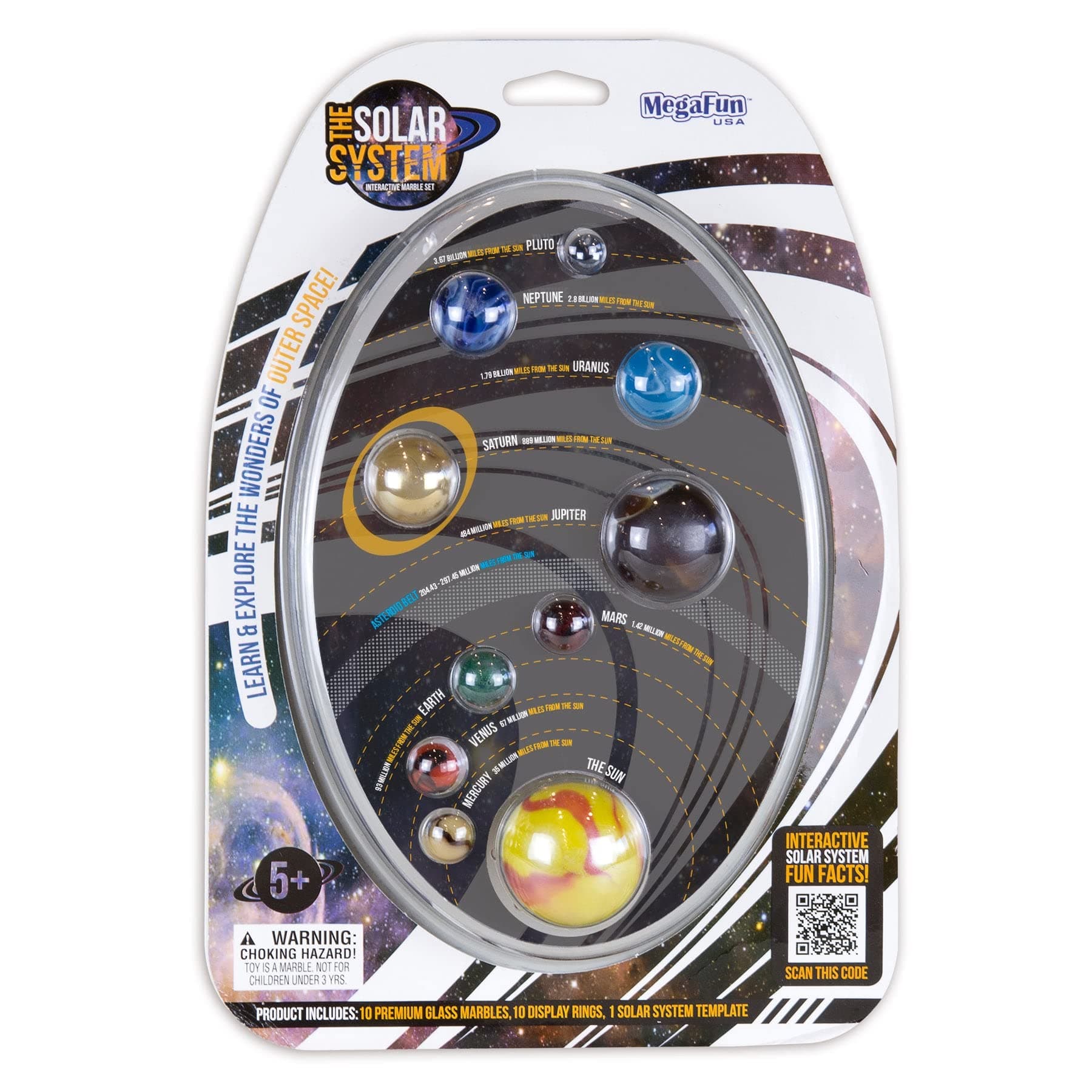 Solar System Marble Set by Mega Fun USA