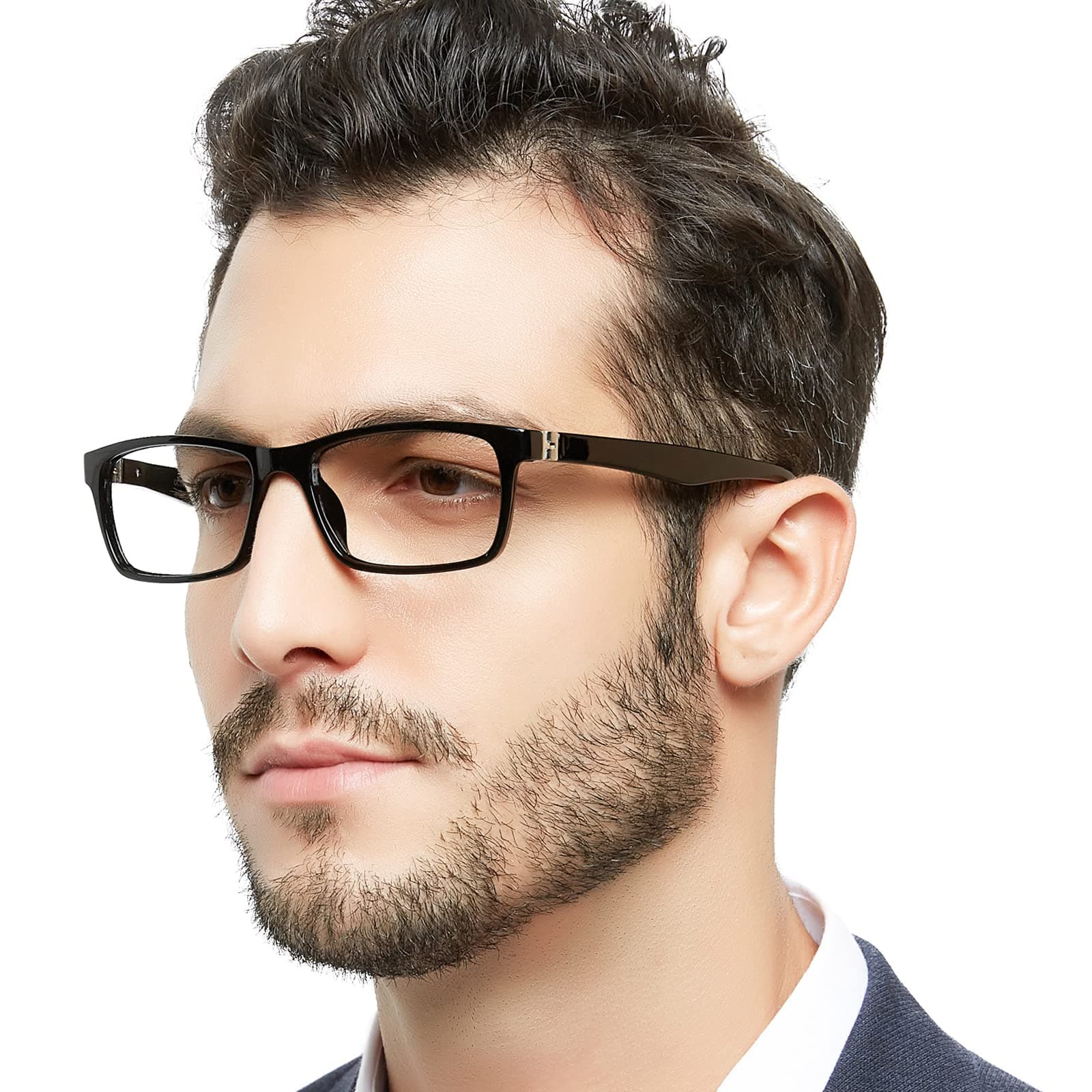 OCCI CHIARI Reading Glasses 1.0 men Sturdy Reader for Men 1.0 1.25 1.5 1.75 2.0 2.25 2.5 2.75 3.0 3.5 4.0 5.0 6.0 Black