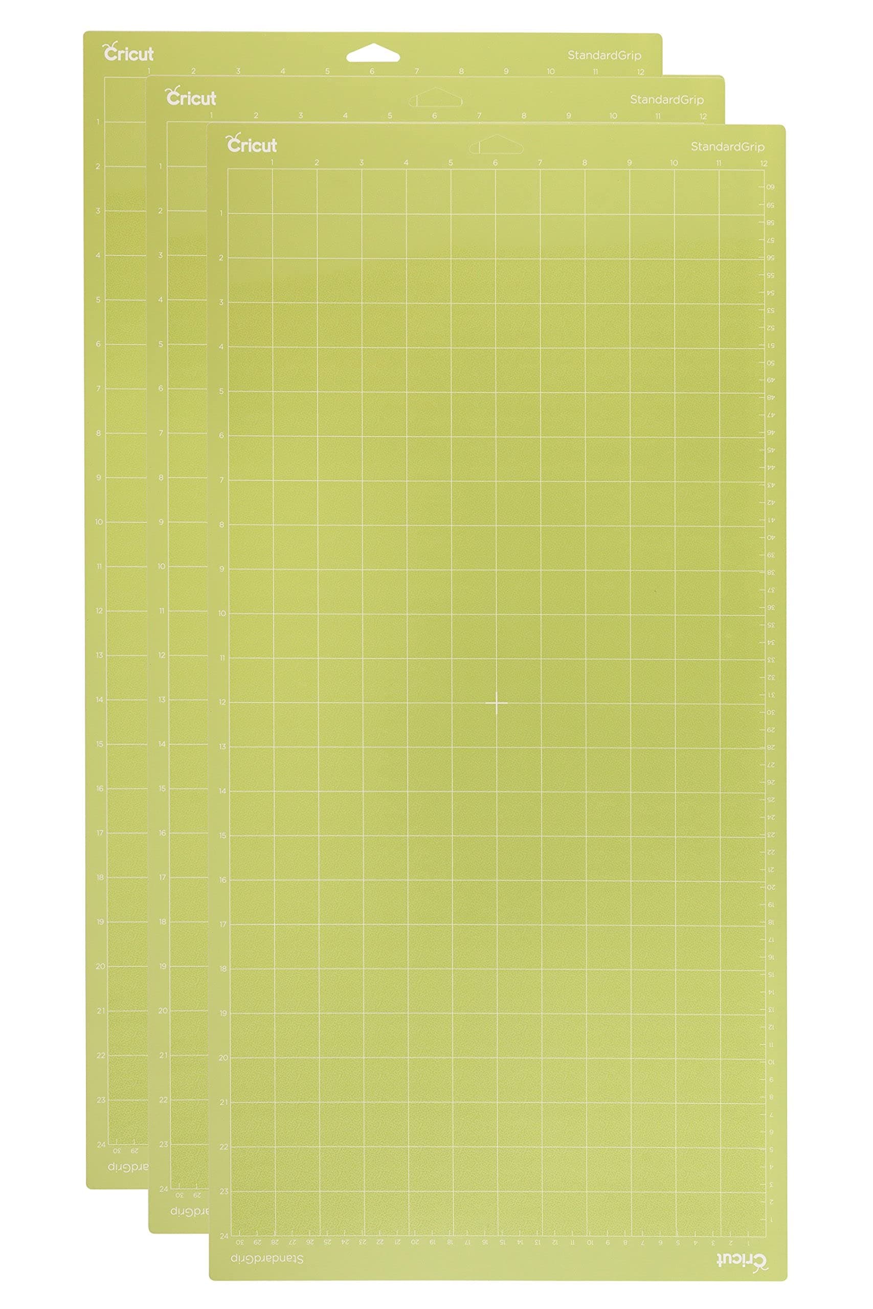 Cricut StandardGrip Adhesive Cutting Mat 12"x24" for Explore Air 2/Maker - 3 Pack, Green