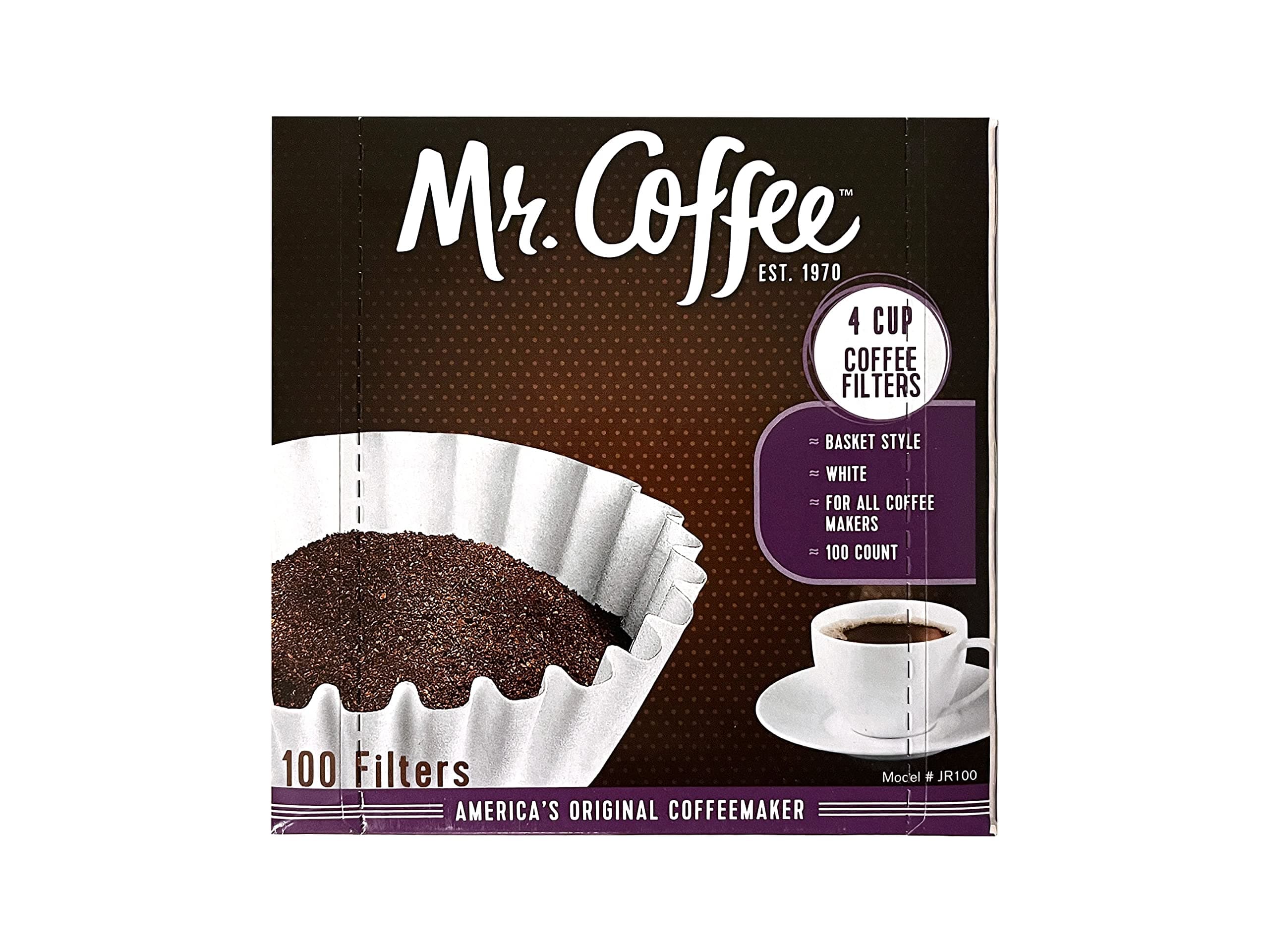Mr. Coffee 4-Cup Coffee Filters, 100 Count (Package May Vary)