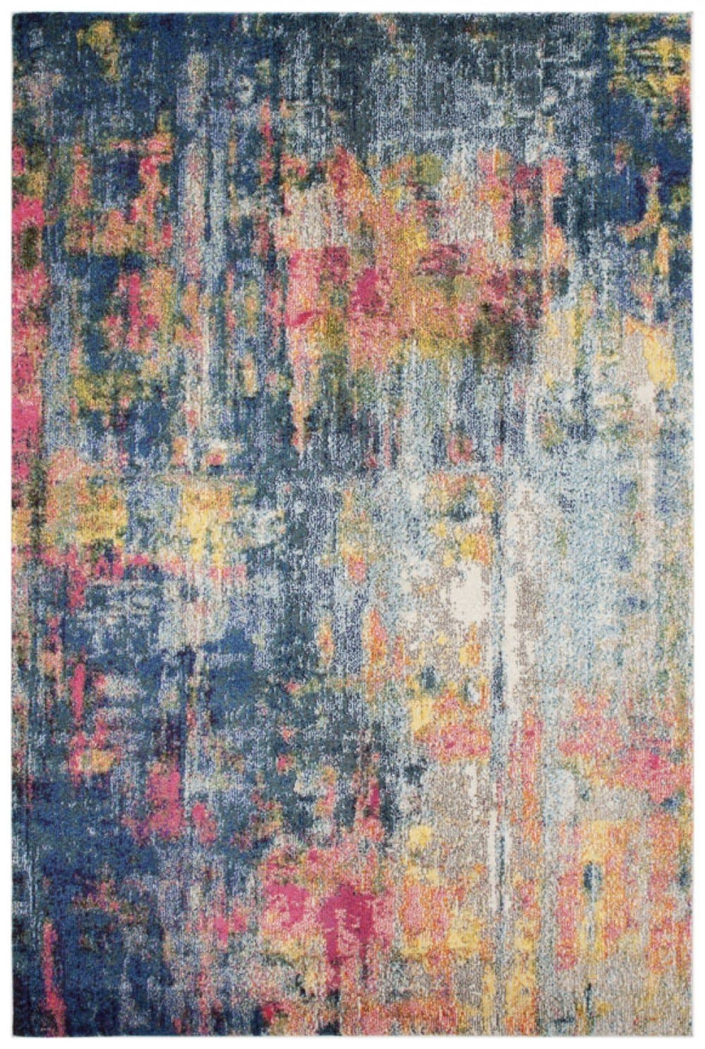 FrithRugs Celestial by Nourison Machine Woven Multi Coloured Rug CES09 BLUE/YELLOW