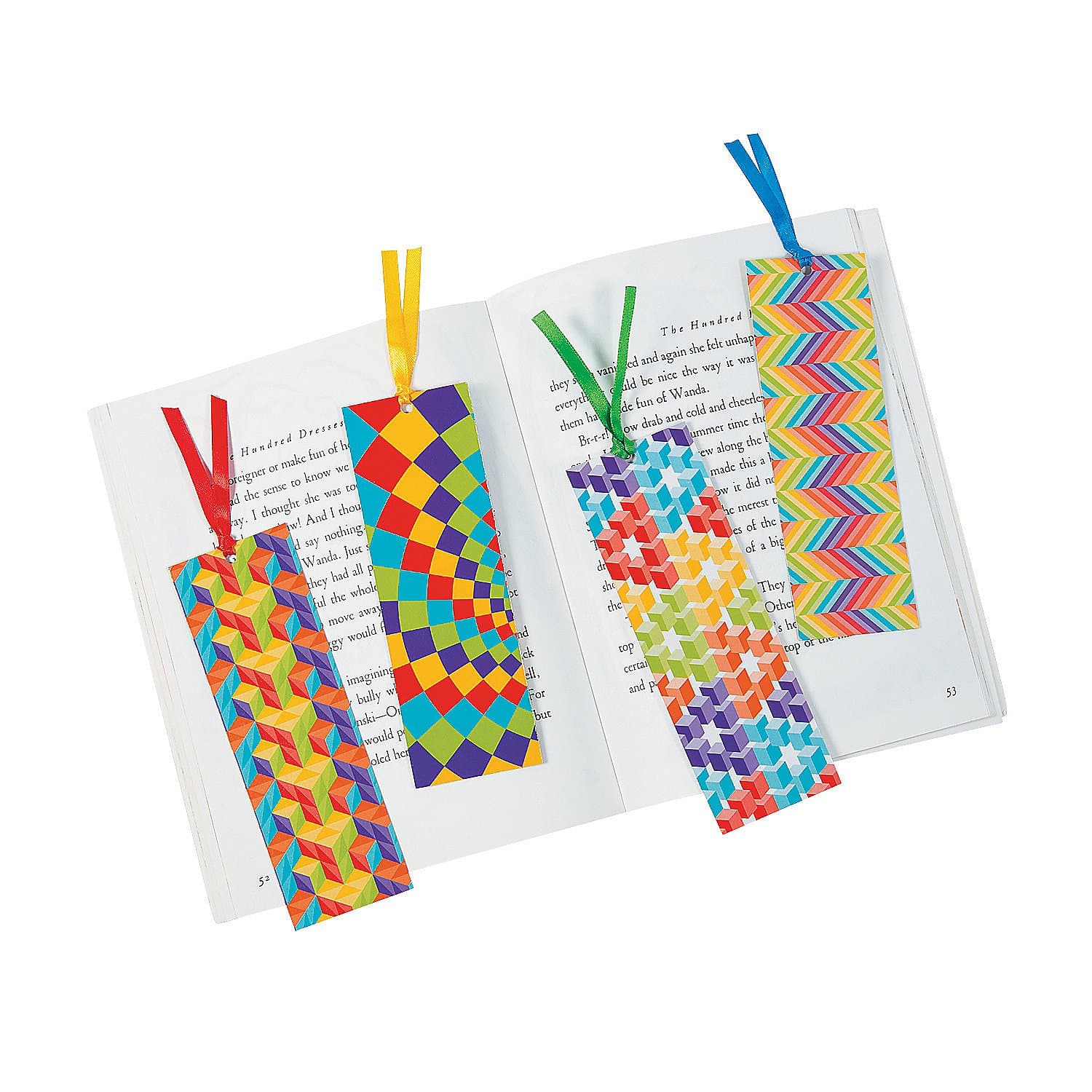 Oriental Trading Company Laminated Optical Illusion Bookmarks