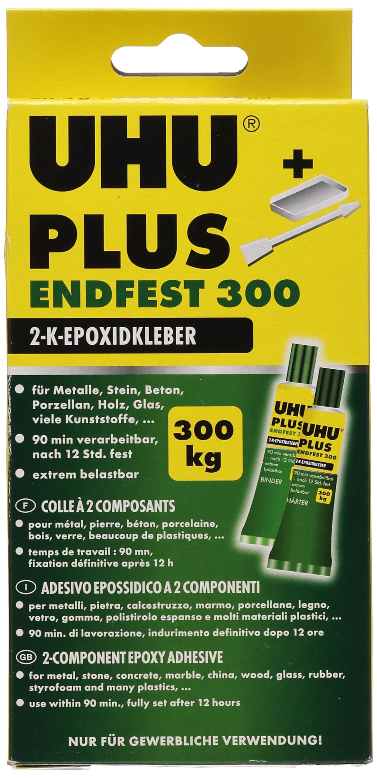 UHU 456301 Two-Component Adhesive Plus Endfest 163 g