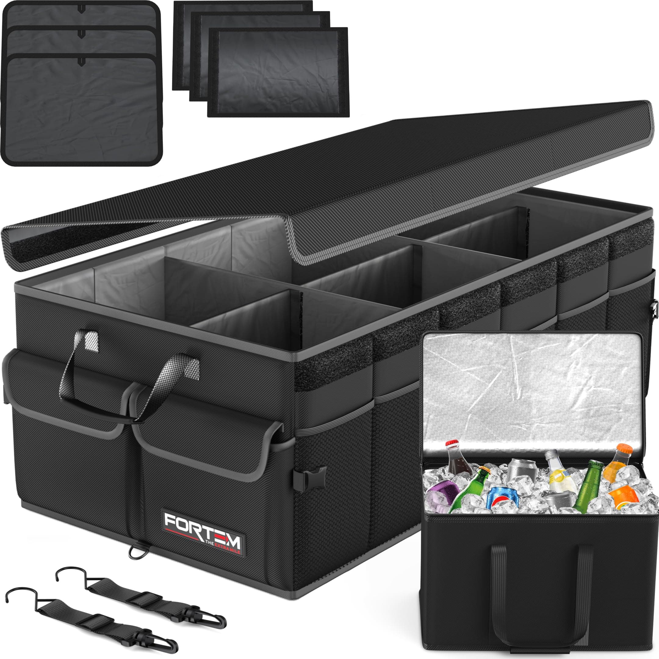 FORTEM Trunk Organizer XL with Cooler Black