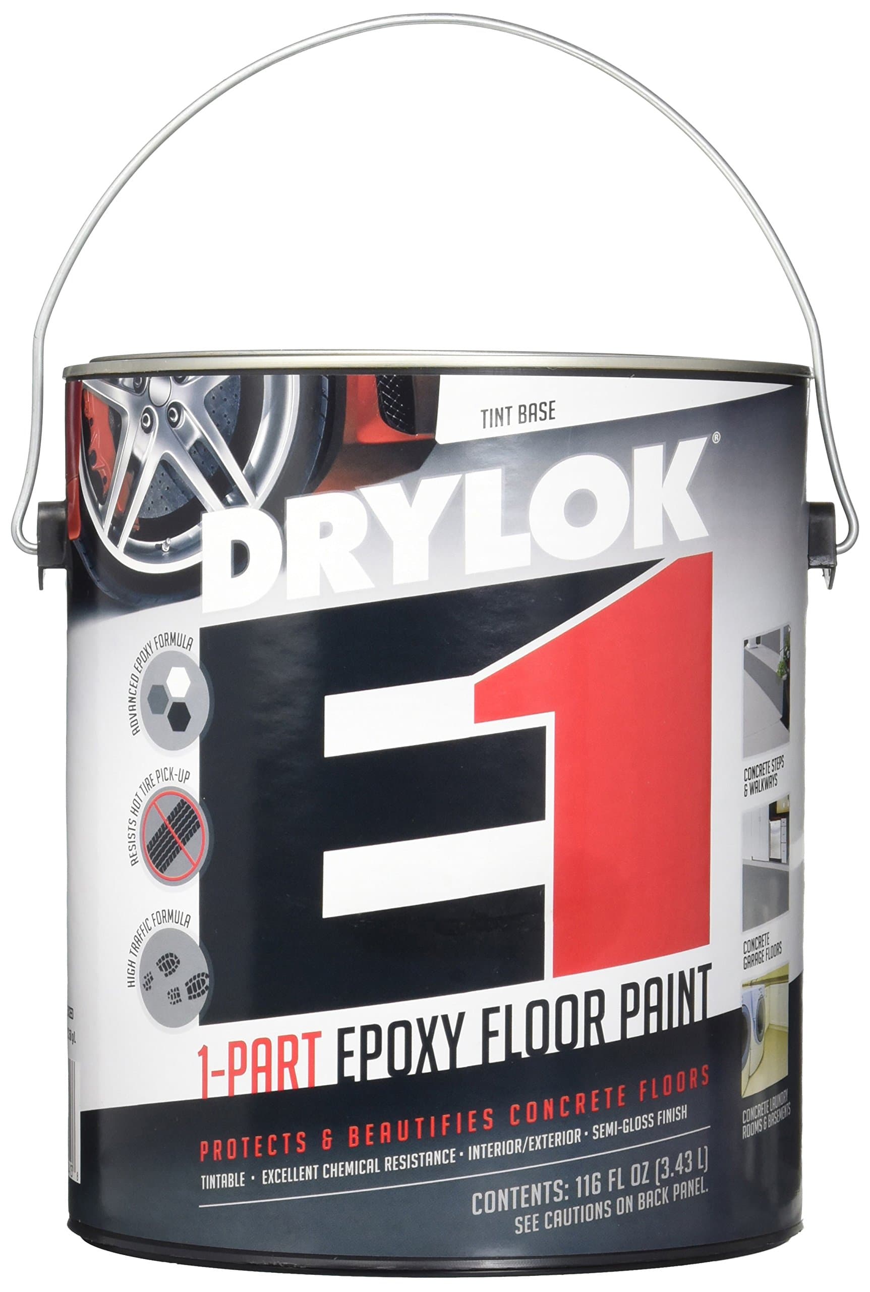 28413 Drylok E-1 Gallon 1 Part Epoxy Semi-Gloss Floor Paint