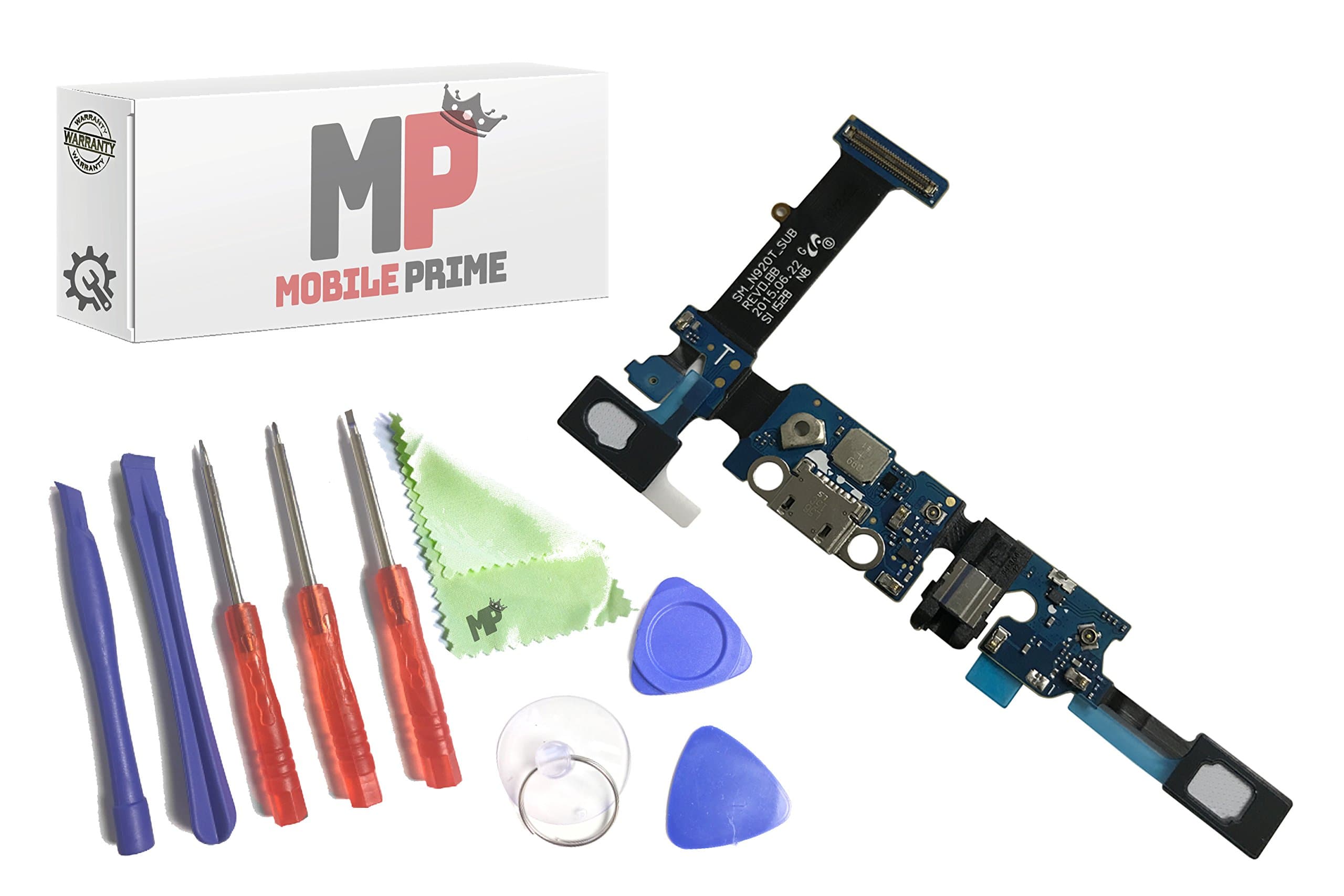 MOBILEPRIME Charging Port Replacement Kit Compatible for Samsung Galaxy Note 5 (N920T) Including Repair Tools