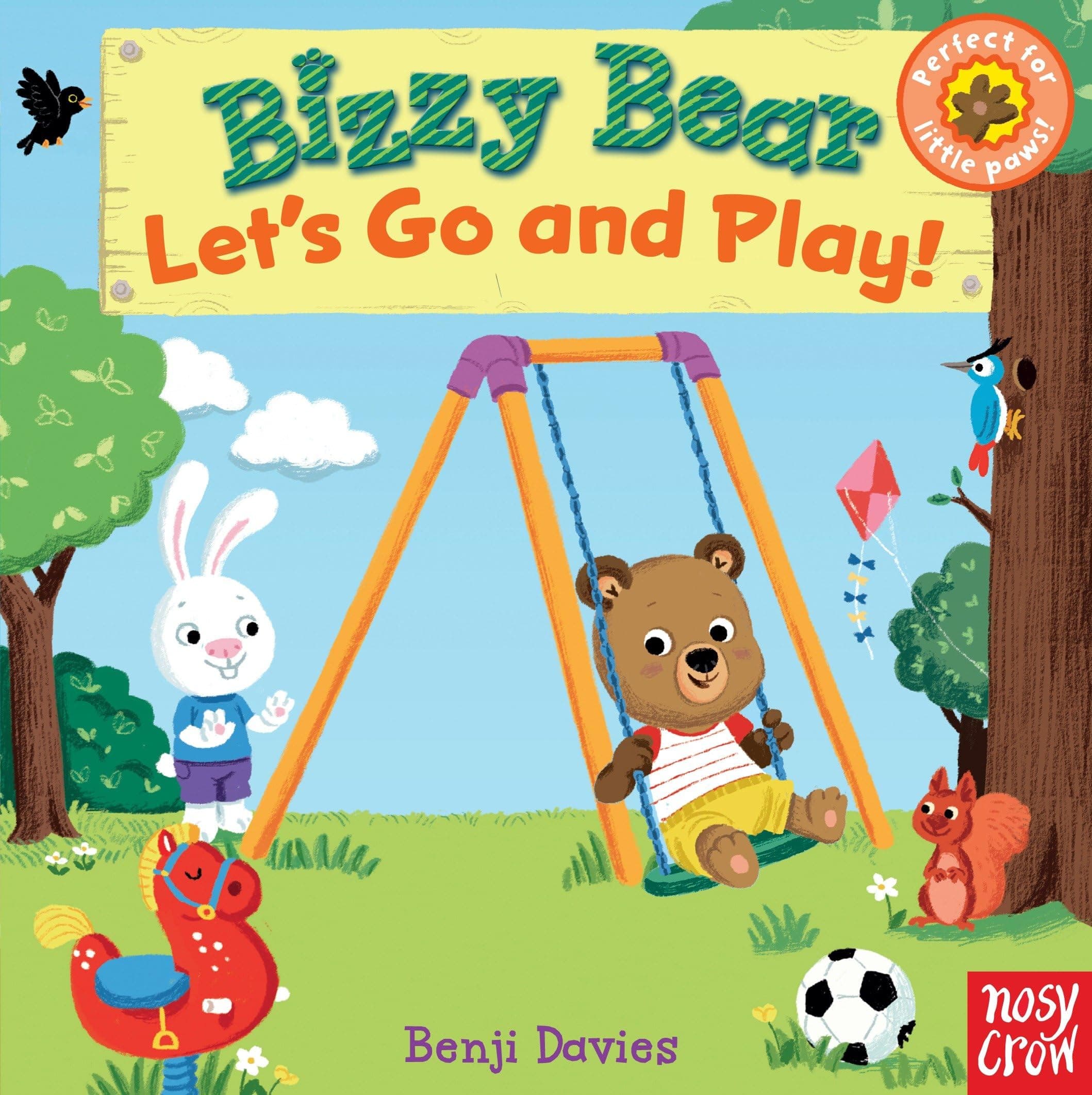Bizzy Bear: Let's Go and Play: (Interactive Board Book About Playing at the Park for Toddlers - With Sturdy Tabs and Slides to Push and Pull)