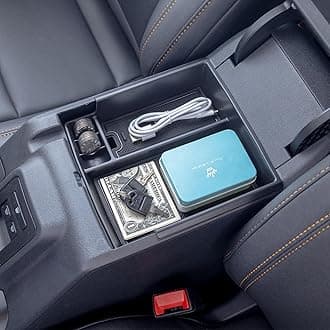 TOPINSTALL New Center Console Tray Compatible with 2021-2024 Ford Bronco Accessories, Full Size Bronco Armrest Storage Box Organizer ABS Plastic Black Insert (2/4 Door) (Not for Bronco Sport)