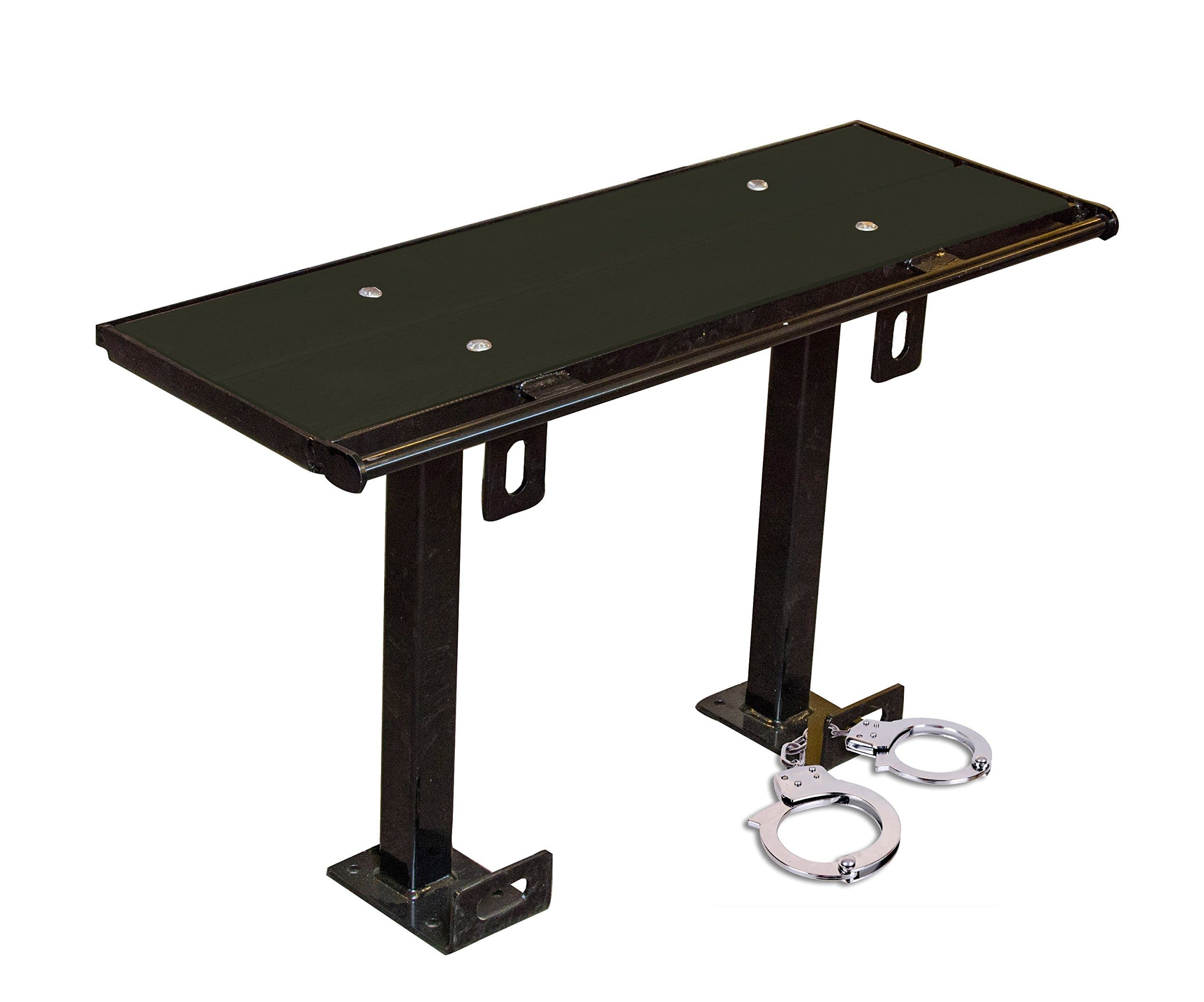Bluff PB-5-NOBACK-STD-SOLIDSTEEL Prisoner Restraint Bench, 5', Solid Steel
