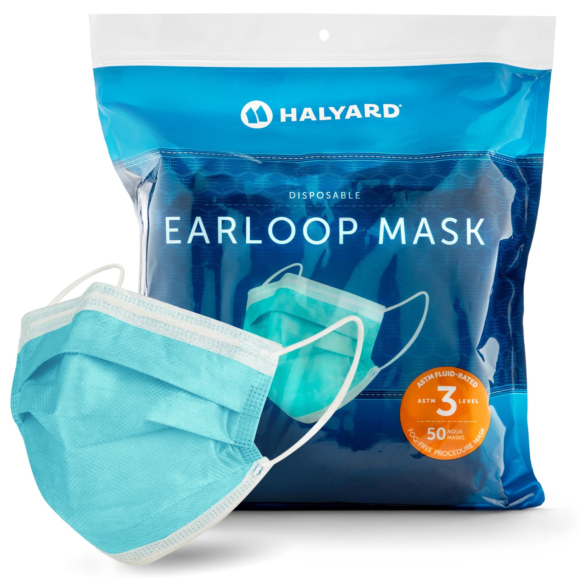 FLUIDSHIELD Level 3 Procedure Disposable Mask with Soft Lining and Ear Loops