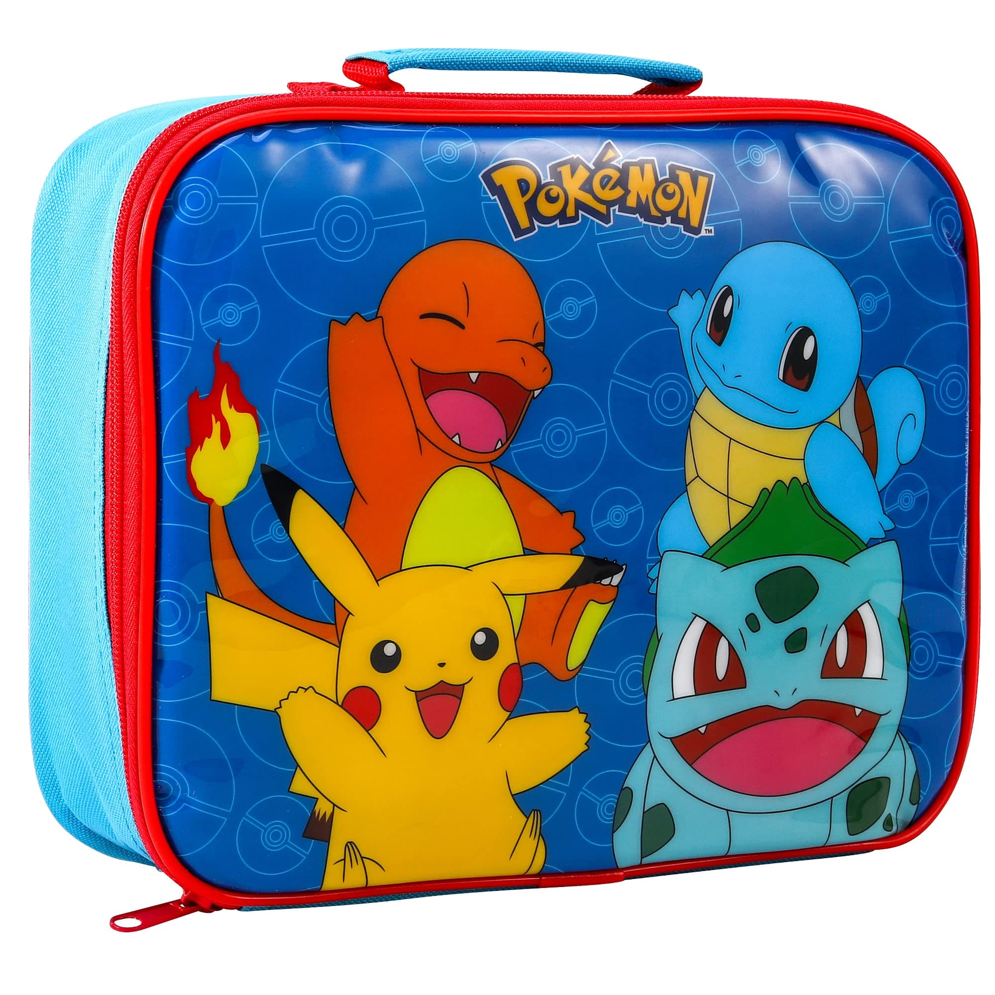 Pokémon Rectangular Insulated Lunch Box Bag for Boys and Girls, Perfect Size for Packing Hot or Cold Snacks for School and Travel, BPA Free