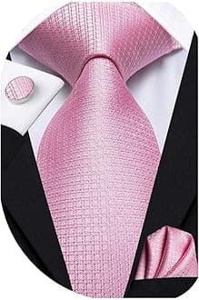 Mens Paisley Striped Tie WOVEN Necktie for Men and Handkerchief Cufflinks Set Wedding Formal Business