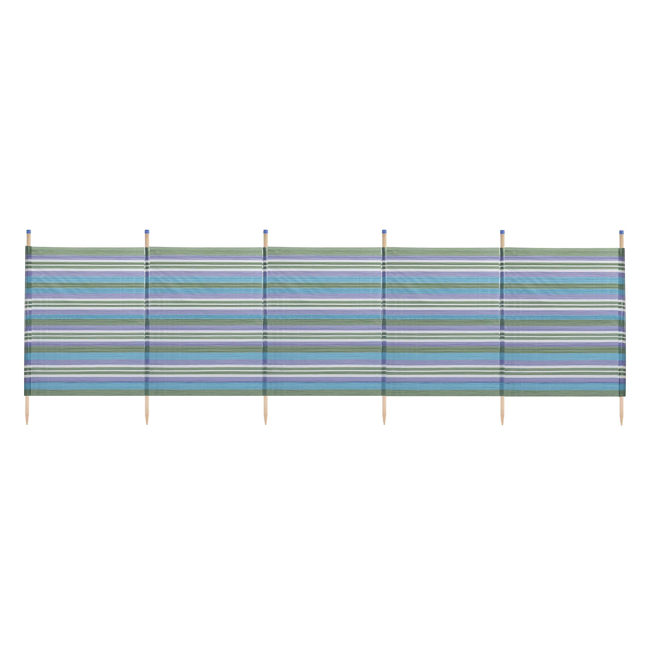 YelloWBL 6 Pole Extra Tall Stripes Windbreak - Green