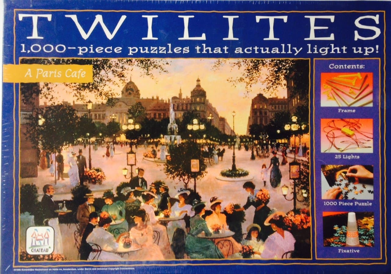 Twilites "A Paris Cafe" 1000 Piece Light Up Puzzle