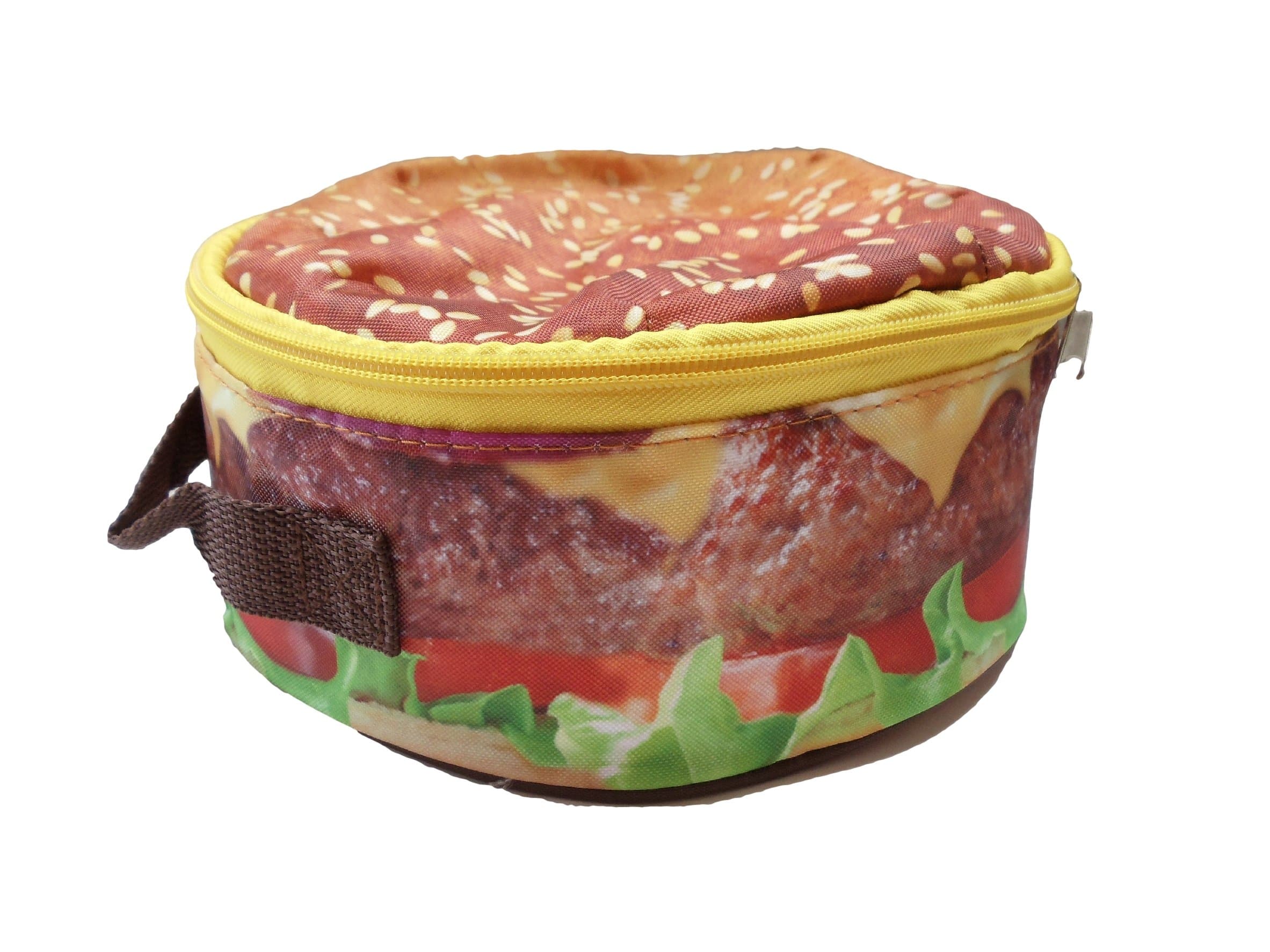 Accessory Innovations Classic Cheeseburger Round Cooler Lunch Bag
