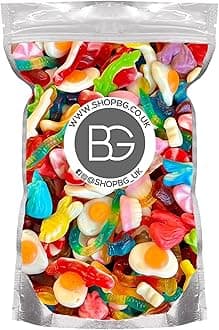 BG Quality Pick & Mix Sweets - Candy Gummy Chewy All Jelly Mix 800g Sweeties Pouch