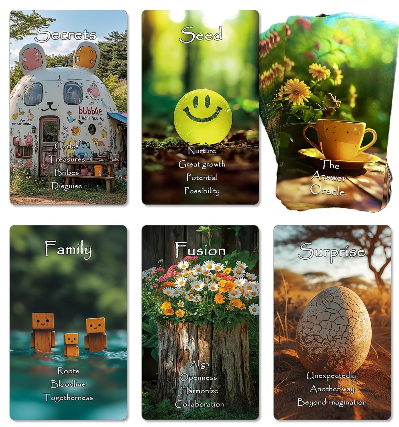 Intuition Oracle Cards Deck, A 78-Card Deck for Clarifying and Single Draws or 3-Card Spreads